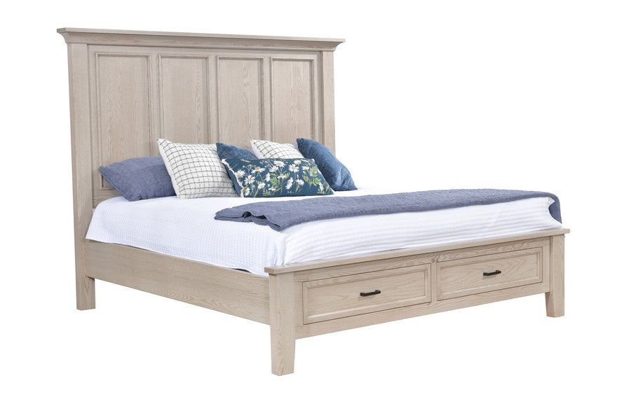 Amish Legacy Village Bed with Footboard Storage