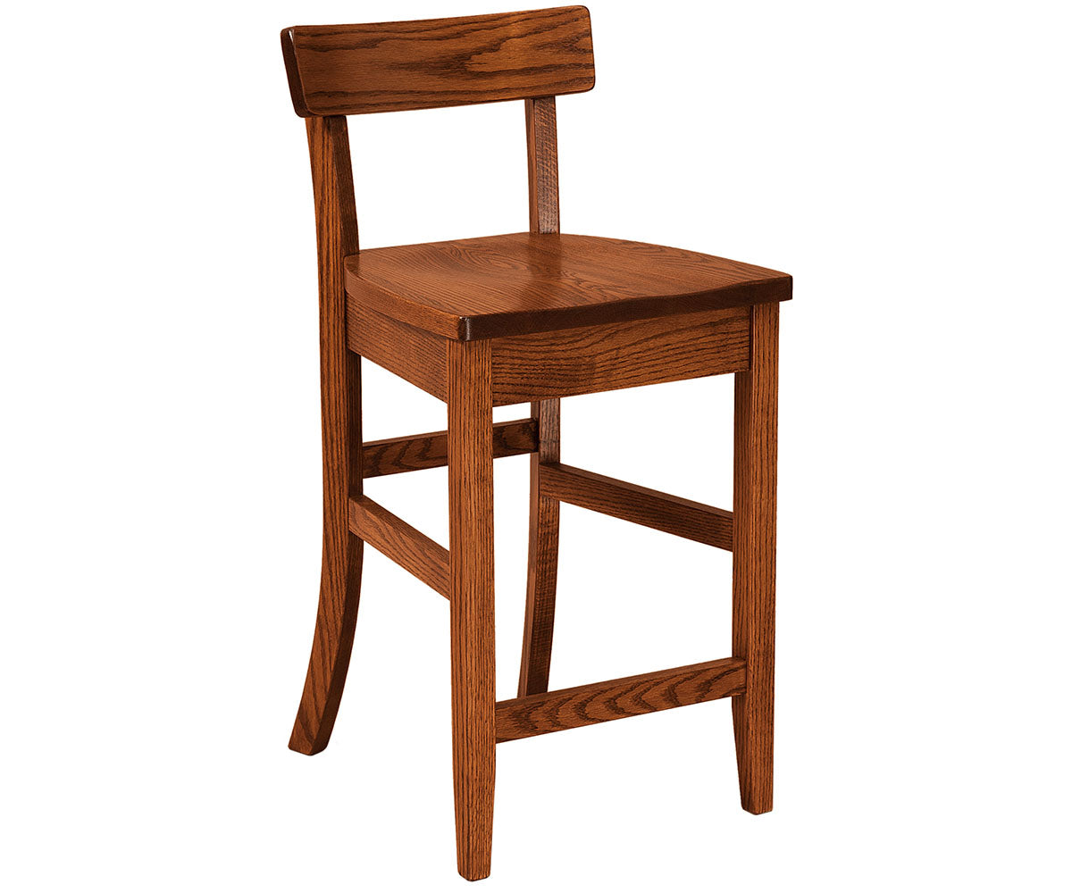 Amish Eddison Stationary Bar Stool