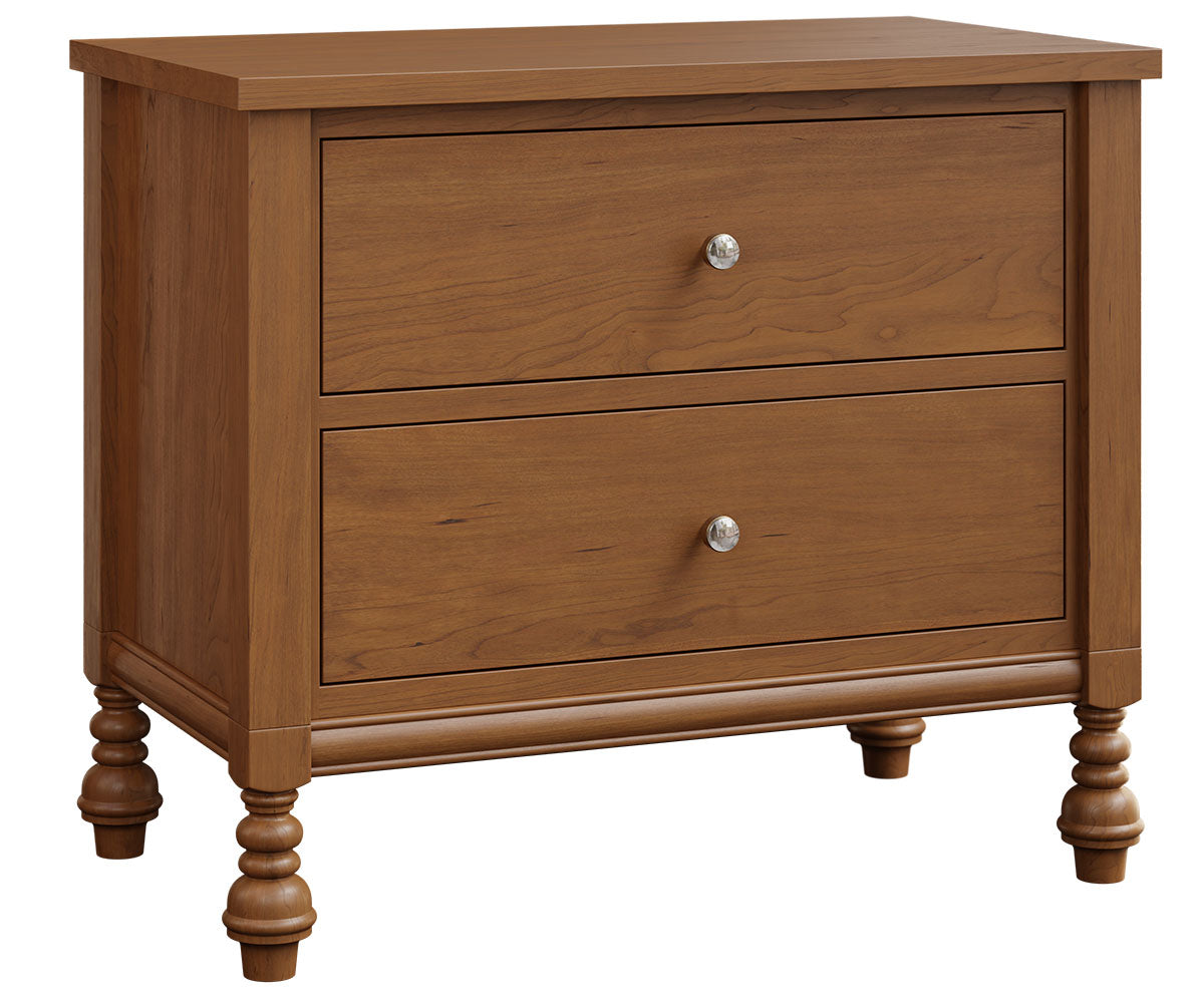 Amish St. Augustine Two Drawer Bedside Chest-Chest-The Amish House