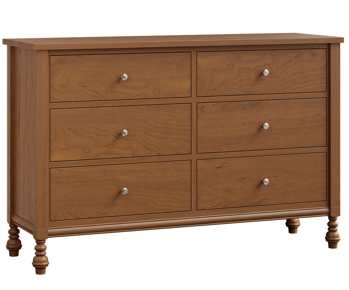 Amish St. Augustine Six Drawer Dresser-Dresser-The Amish House