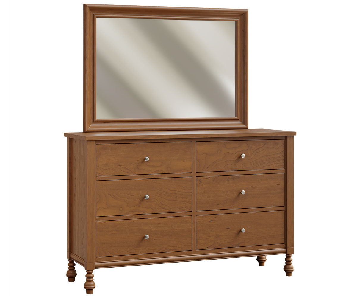 Amish St. Augustine Six Drawer Dresser-Dresser-The Amish House