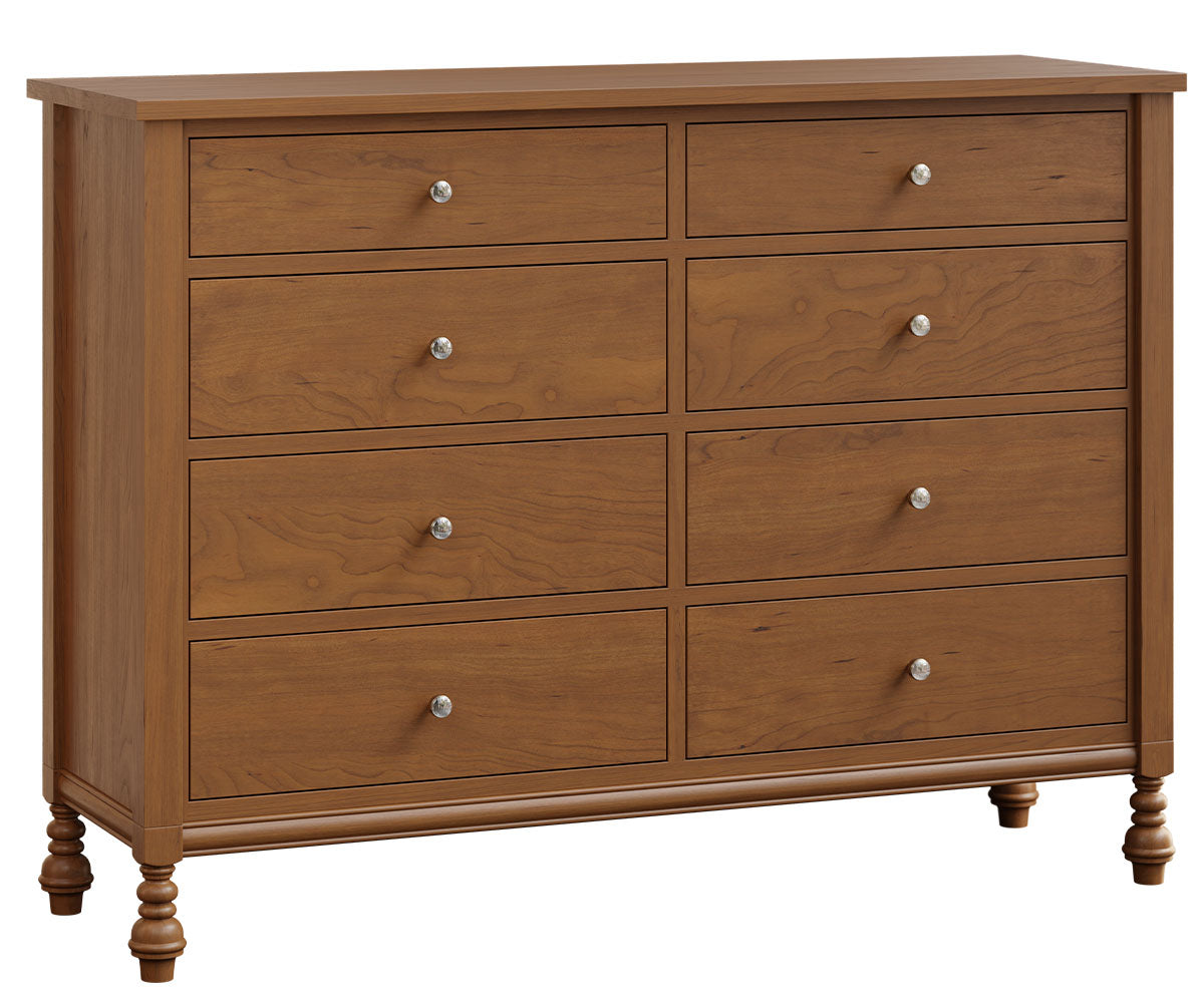 Amish St. Augustine Eight Drawer Tall Dresser-Dresser-The Amish House