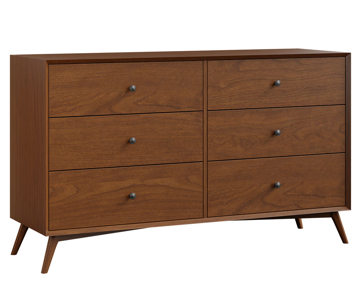 Amish Nantucket Six Drawer Dresser-Dresser-The Amish House