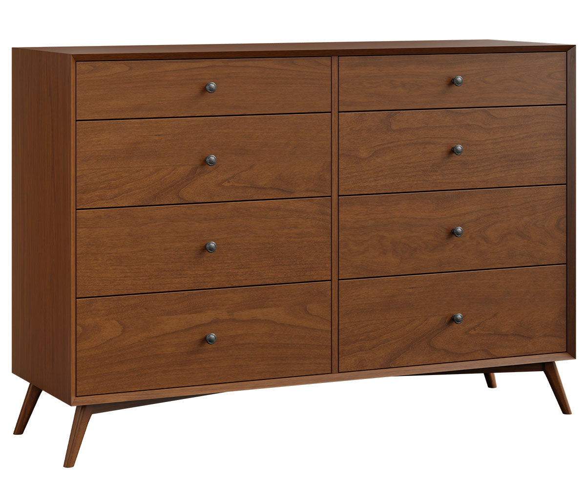 Amish Nantucket Eight Drawer Tall Dresser