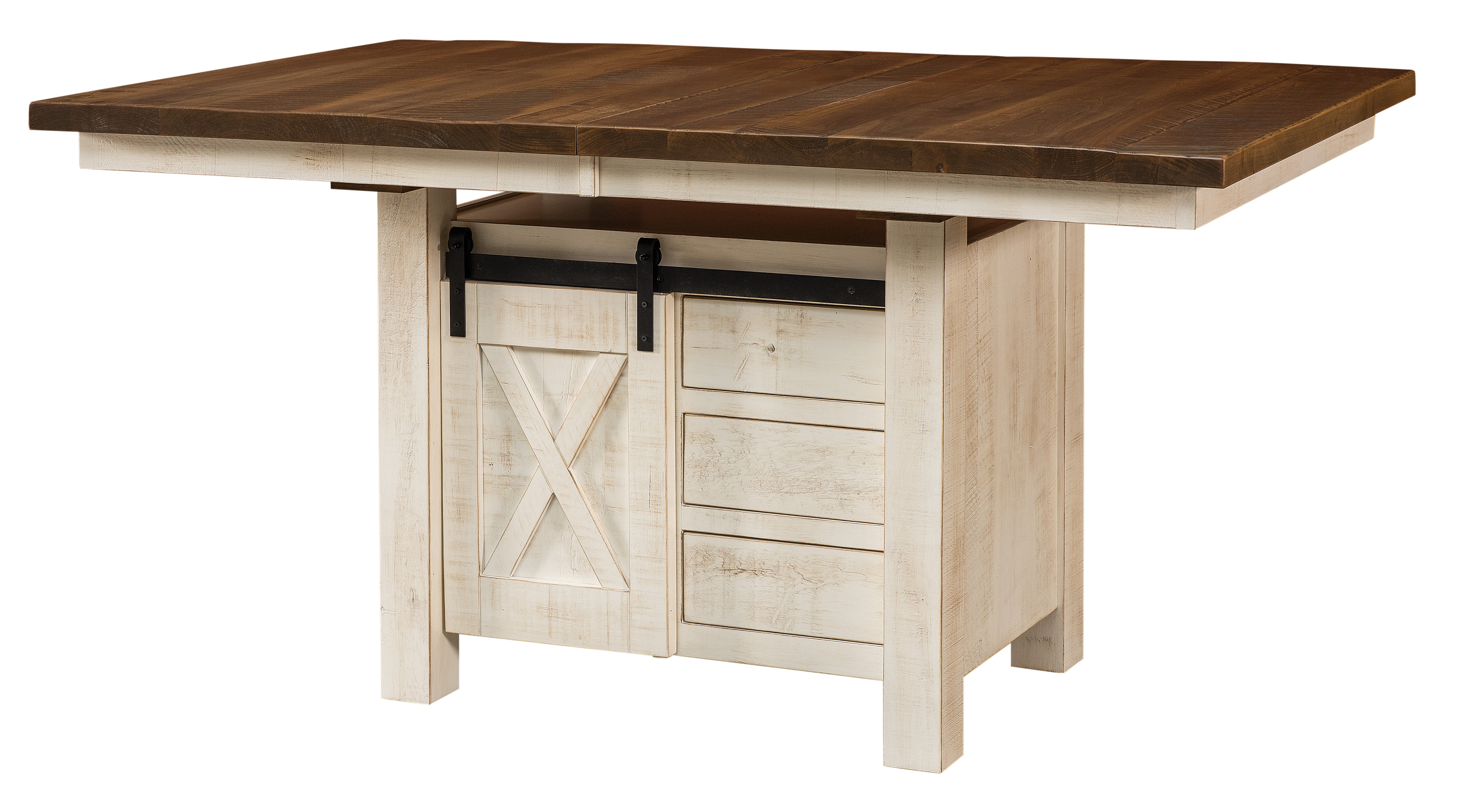 Amish Tulsa Cabinet Dining Table