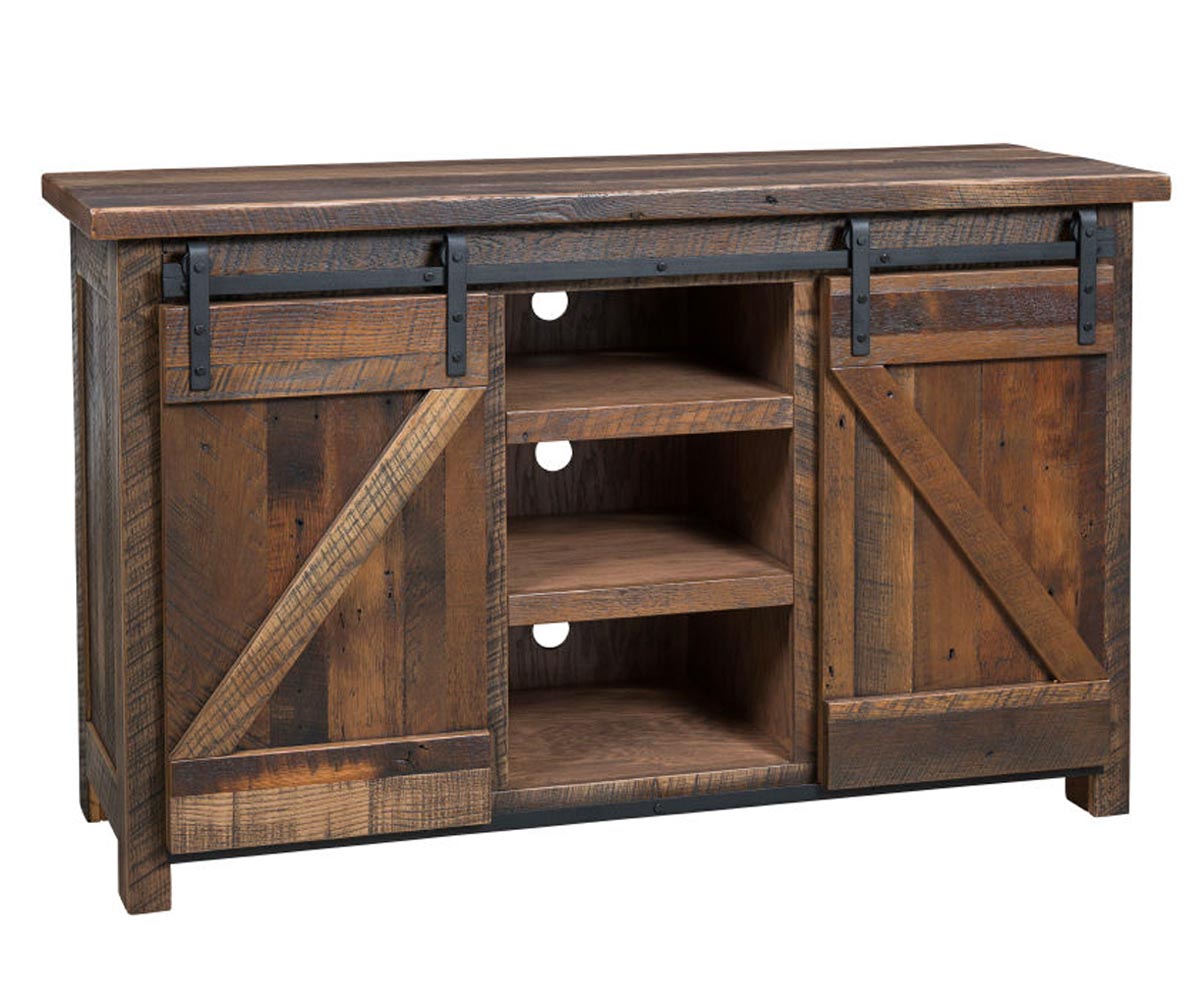 Amish Barn Door TV Stand