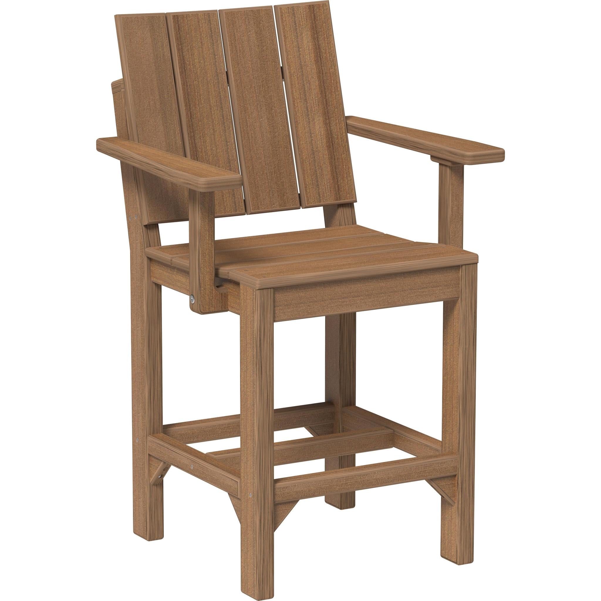 Urban Arm Chair-Outdoor Chairs-Antique Mahogany-Counter Height-The Amish House