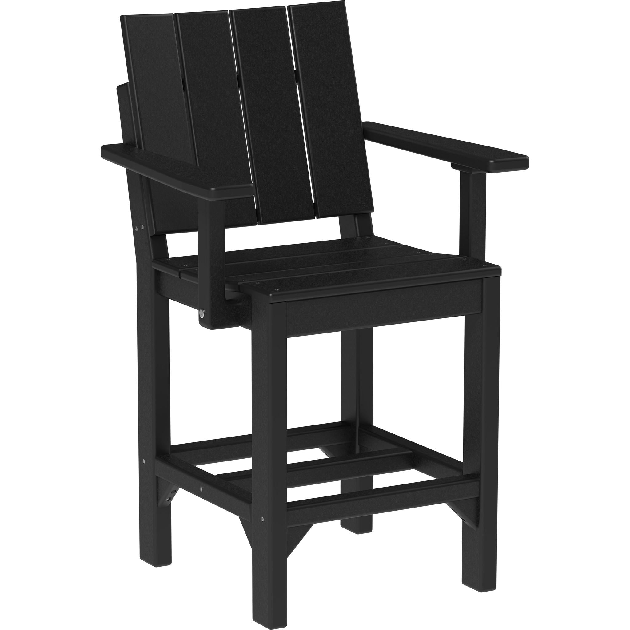 Urban Arm Chair-Outdoor Chairs-Black-Counter Height-The Amish House