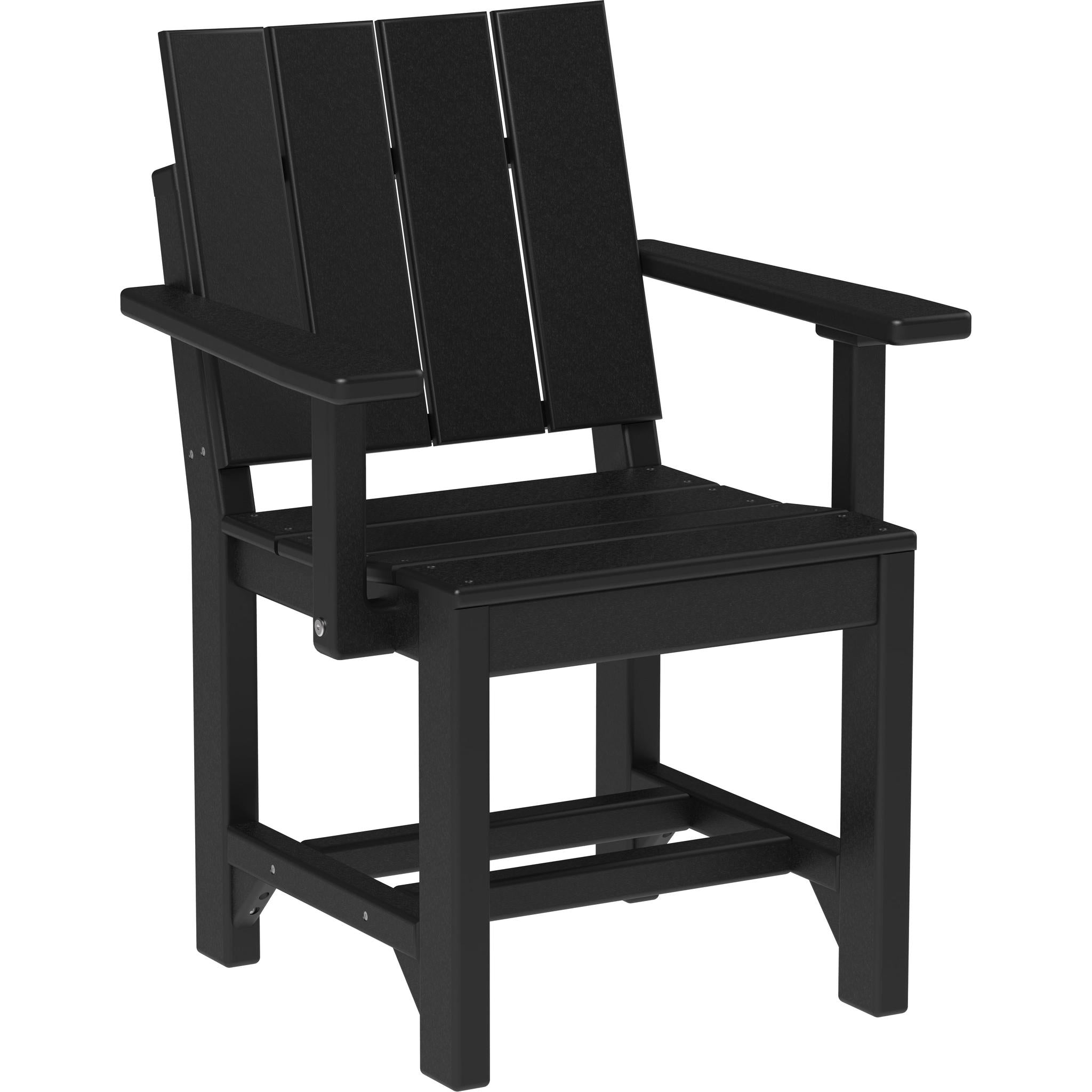Urban Arm Chair-Outdoor Chairs-Black-Dining Height-The Amish House