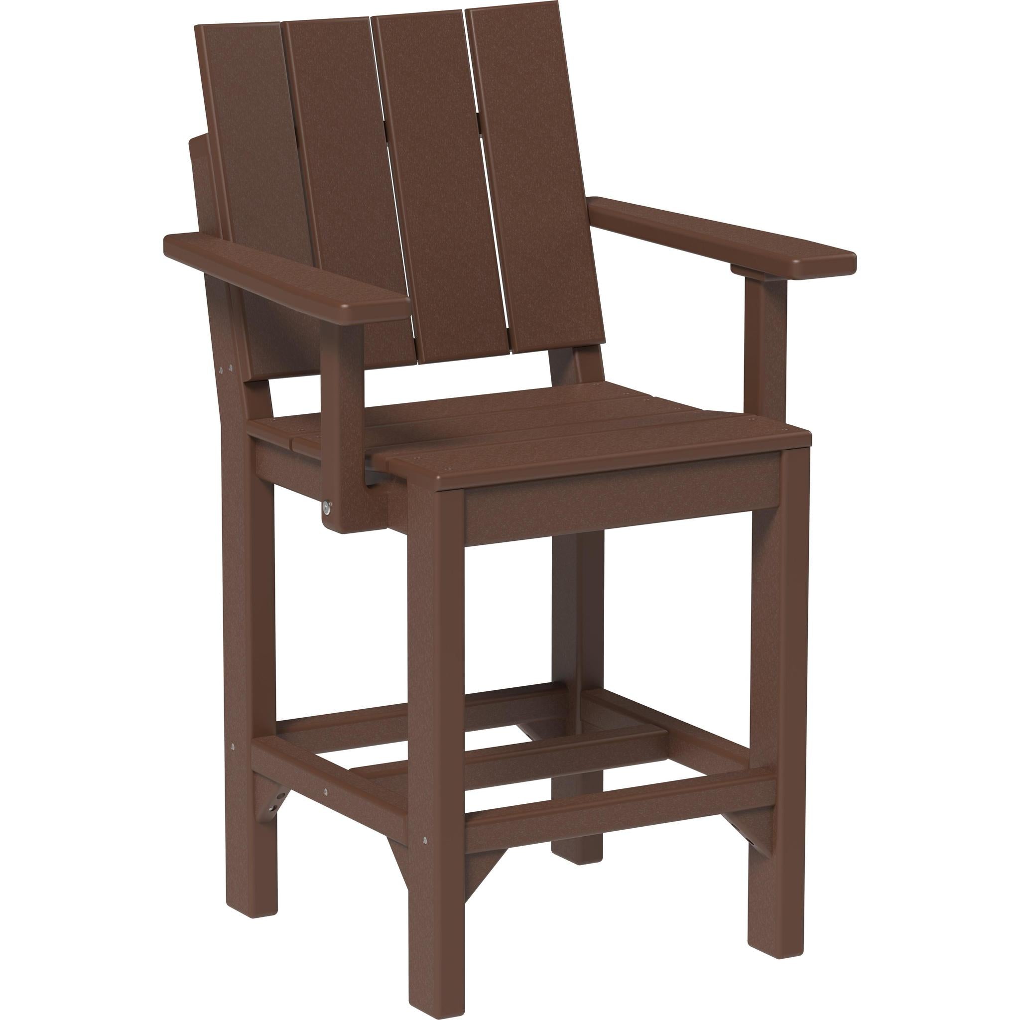 Urban Arm Chair-Outdoor Chairs-Chestnut Brown-Counter Height-The Amish House