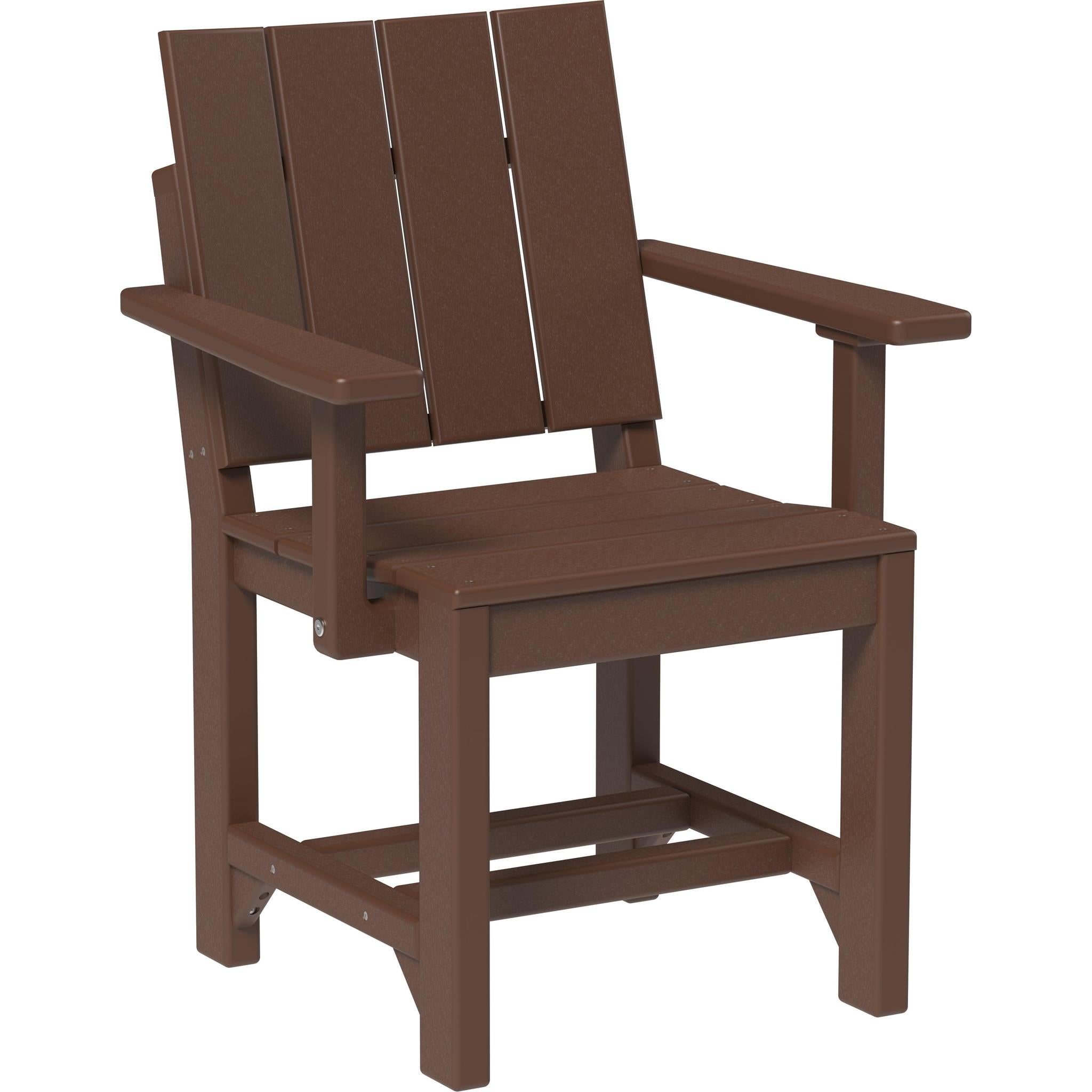 Urban Arm Chair-Outdoor Chairs-Chestnut Brown-Dining Height-The Amish House