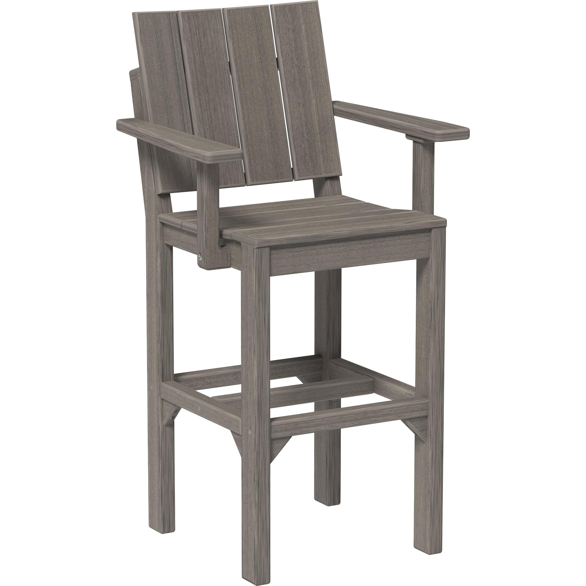 Urban Arm Chair-Outdoor Chairs-Coastal Gray-Bar Height-The Amish House