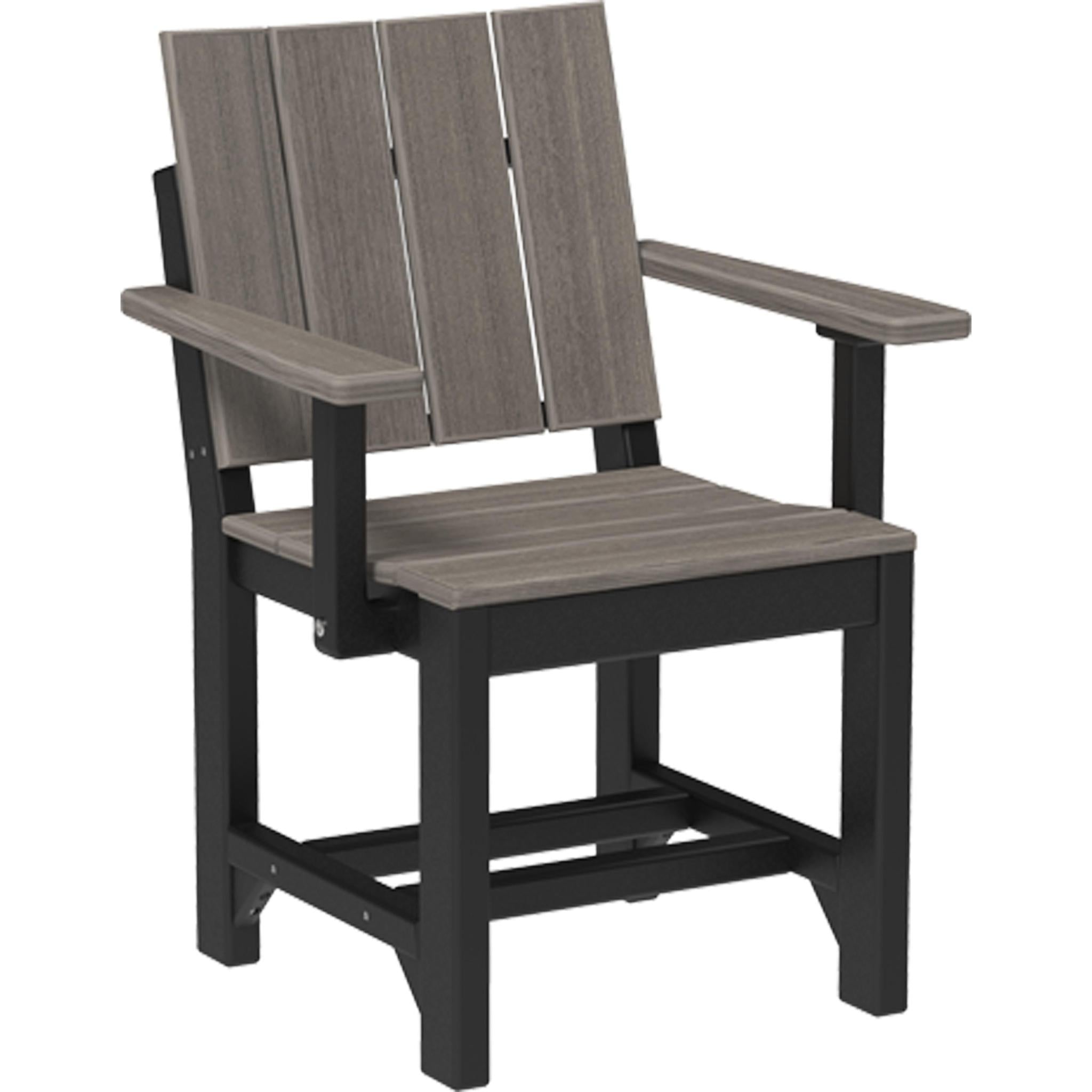 Urban Arm Chair-Outdoor Chairs-Coastal Gray & Black-Dining Height-The Amish House