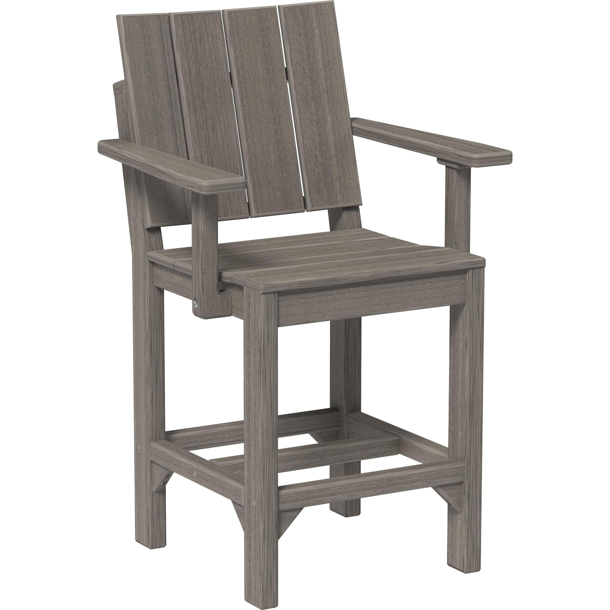 Urban Arm Chair-Outdoor Chairs-Coastal Gray-Counter Height-The Amish House