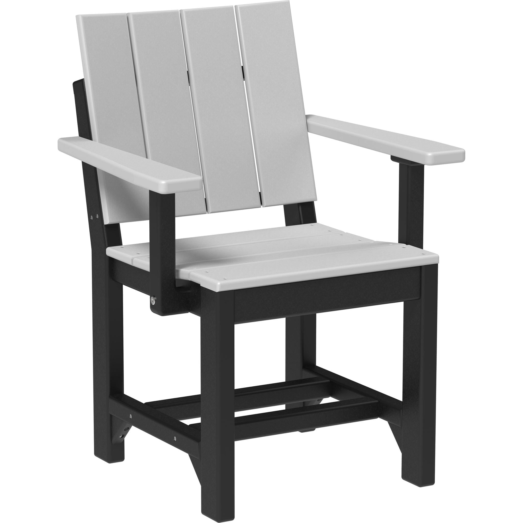 Urban Arm Chair-Outdoor Chairs-Dove Gray & Black-Dining Height-The Amish House