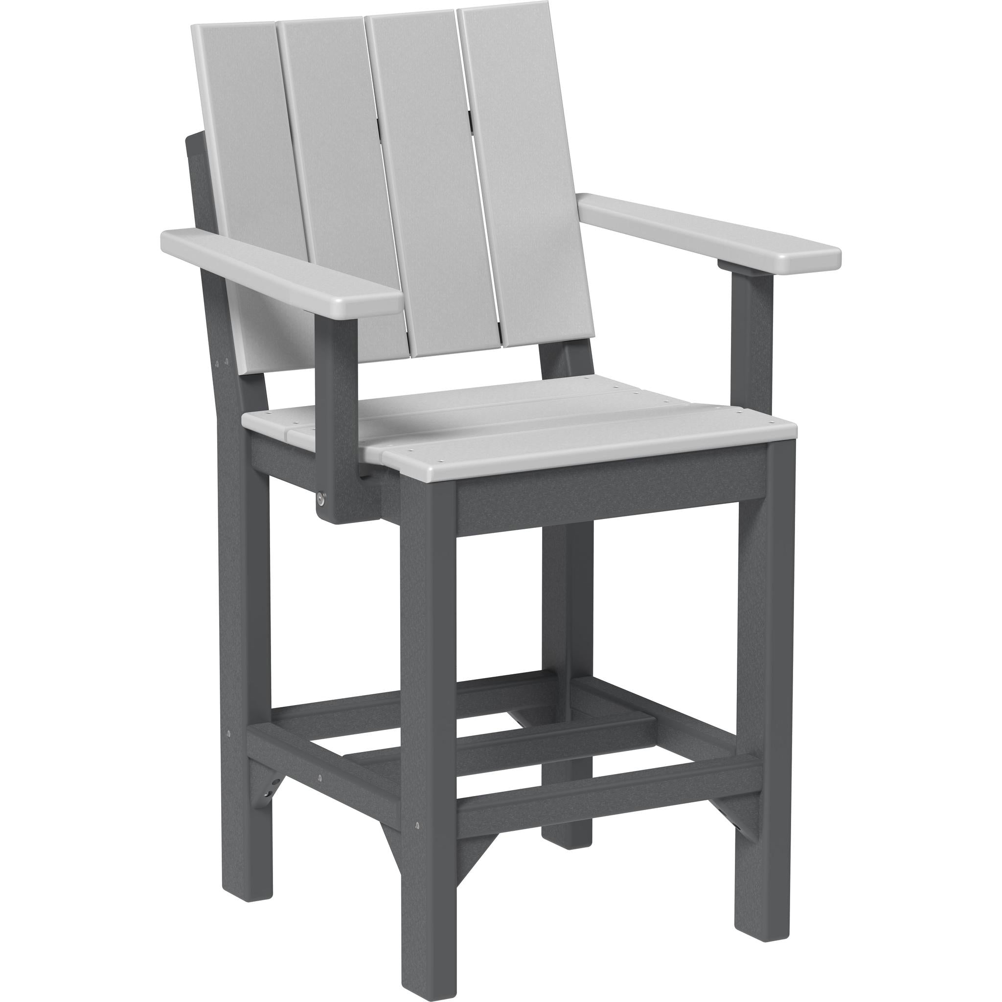 Urban Arm Chair-Outdoor Chairs-Dove Gray & Slate-Counter Height-The Amish House