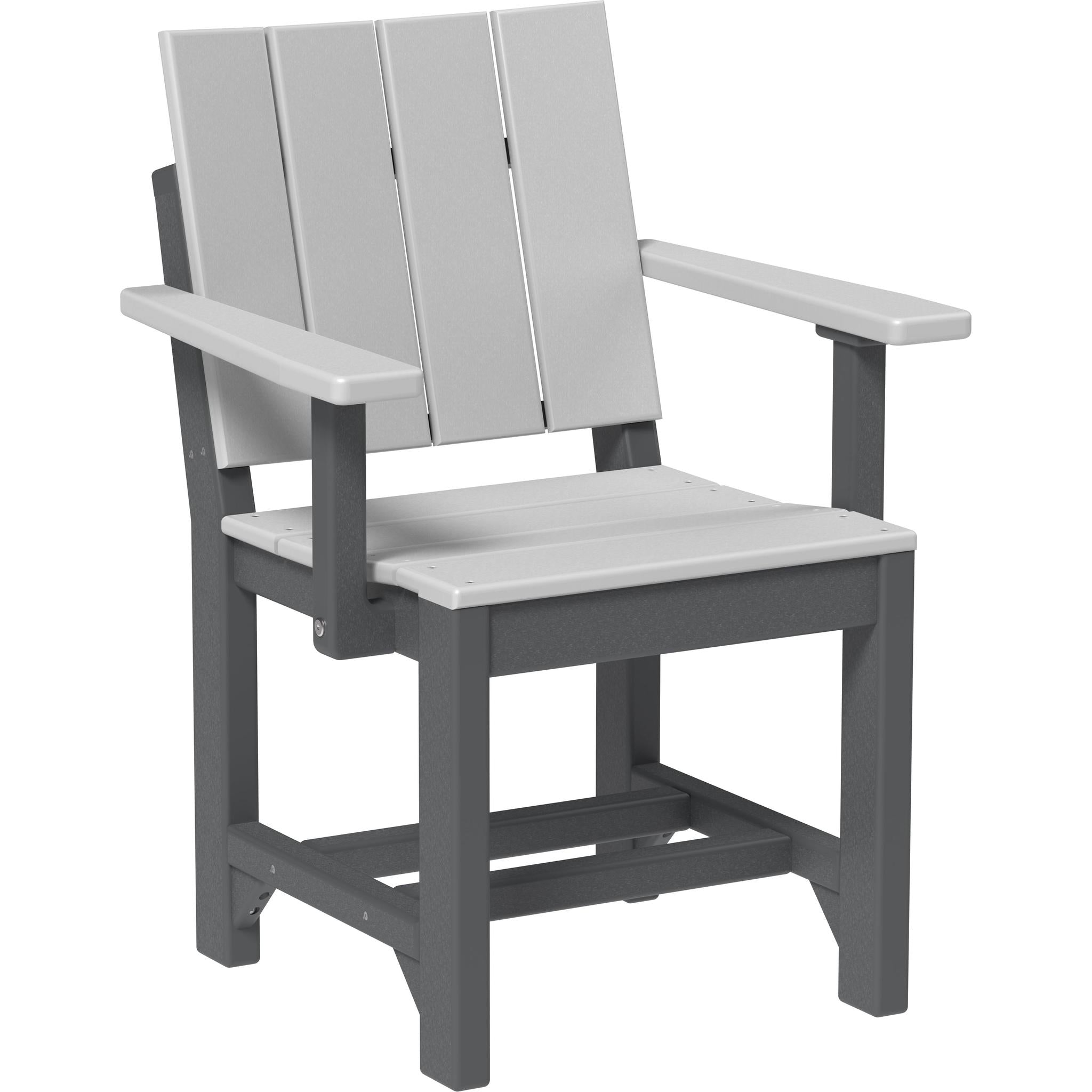 Urban Arm Chair-Outdoor Chairs-Dove Gray & Slate-Dining Height-The Amish House