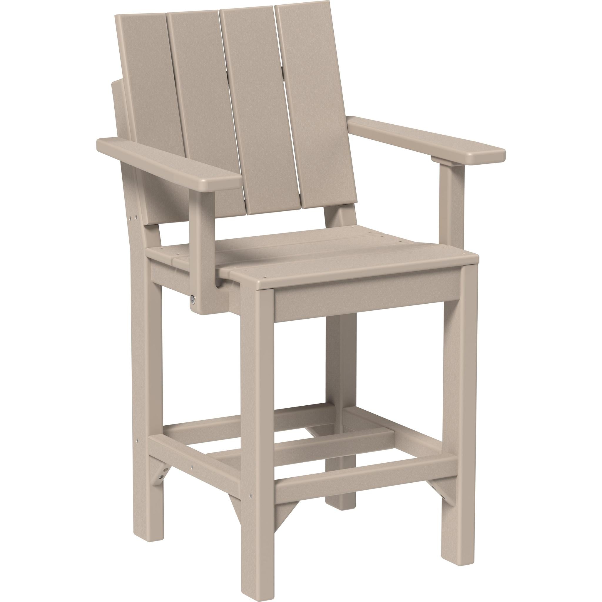 Urban Arm Chair-Outdoor Chairs-Weatherwood-Counter Height-The Amish House