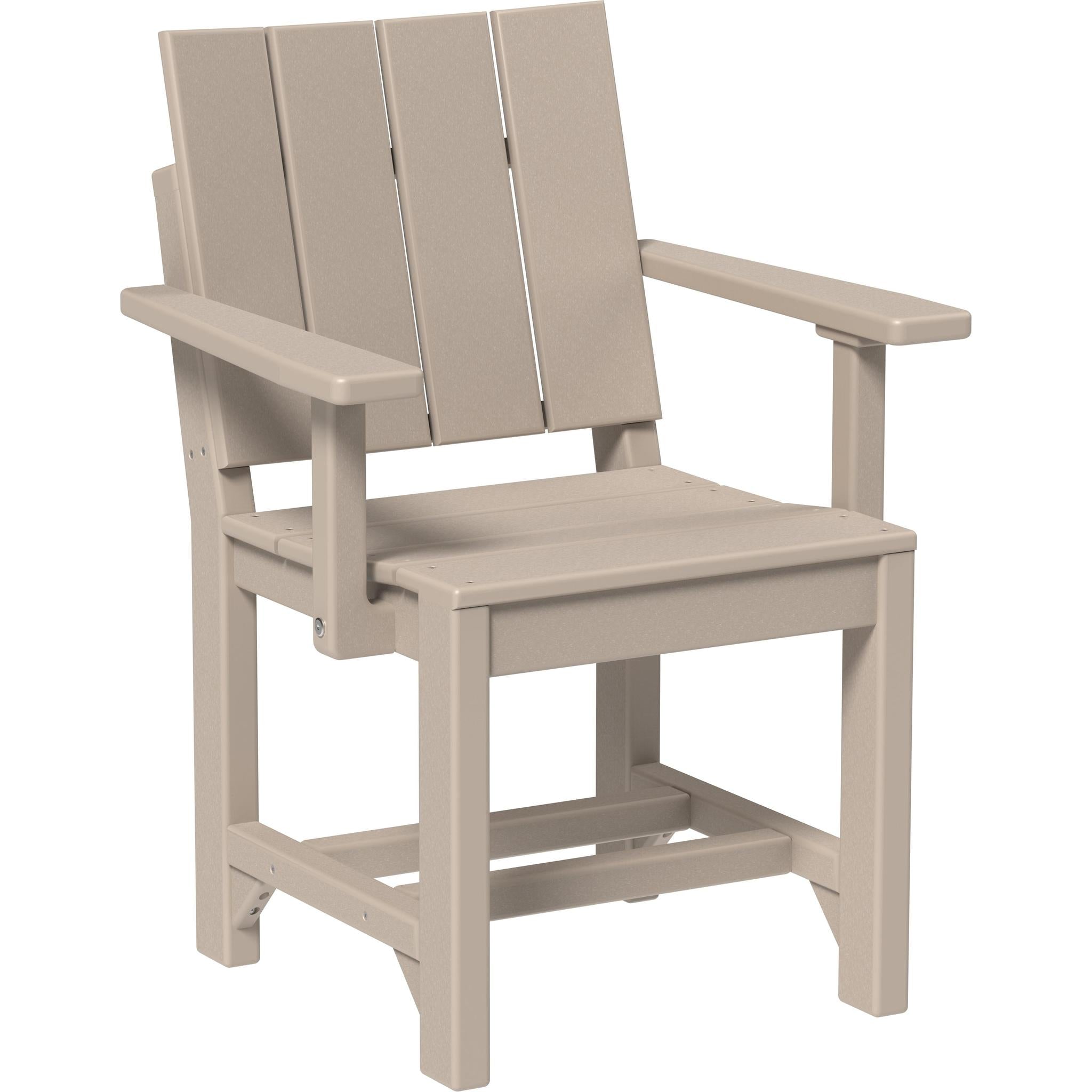 Urban Arm Chair-Outdoor Chairs-Weatherwood-Dining Height-The Amish House