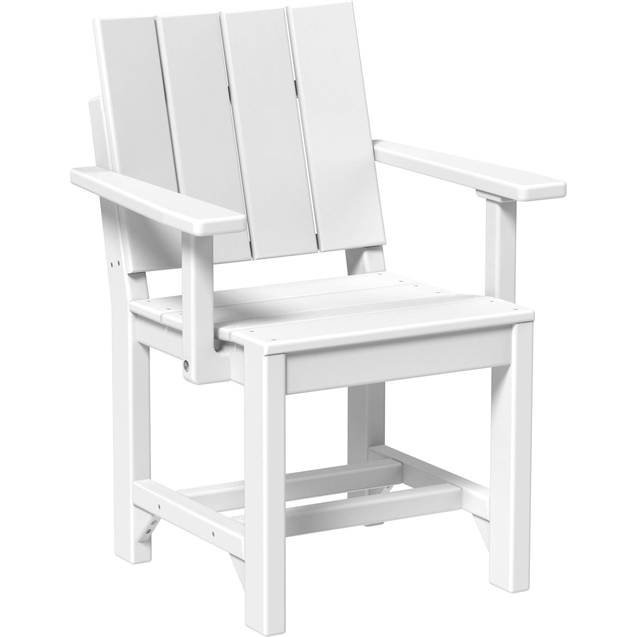 Urban Arm Chair-Outdoor Chairs-White-Dining Height-The Amish House