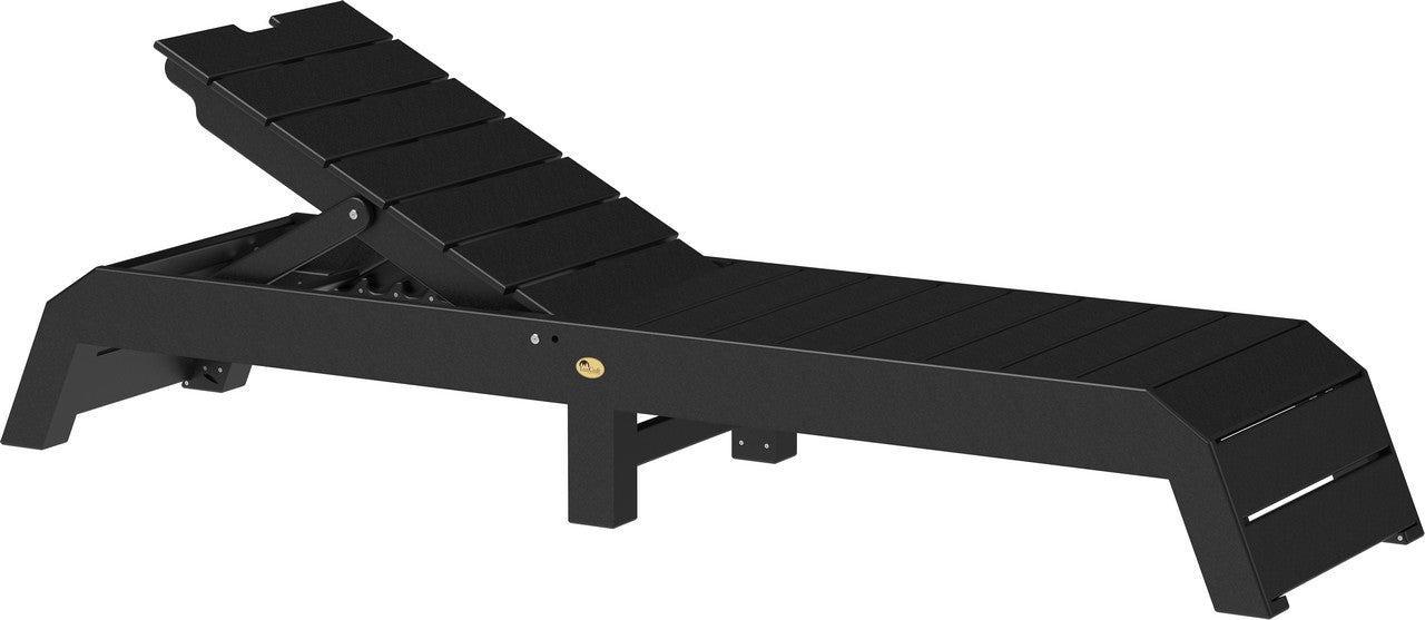 urban chaise lounge in black