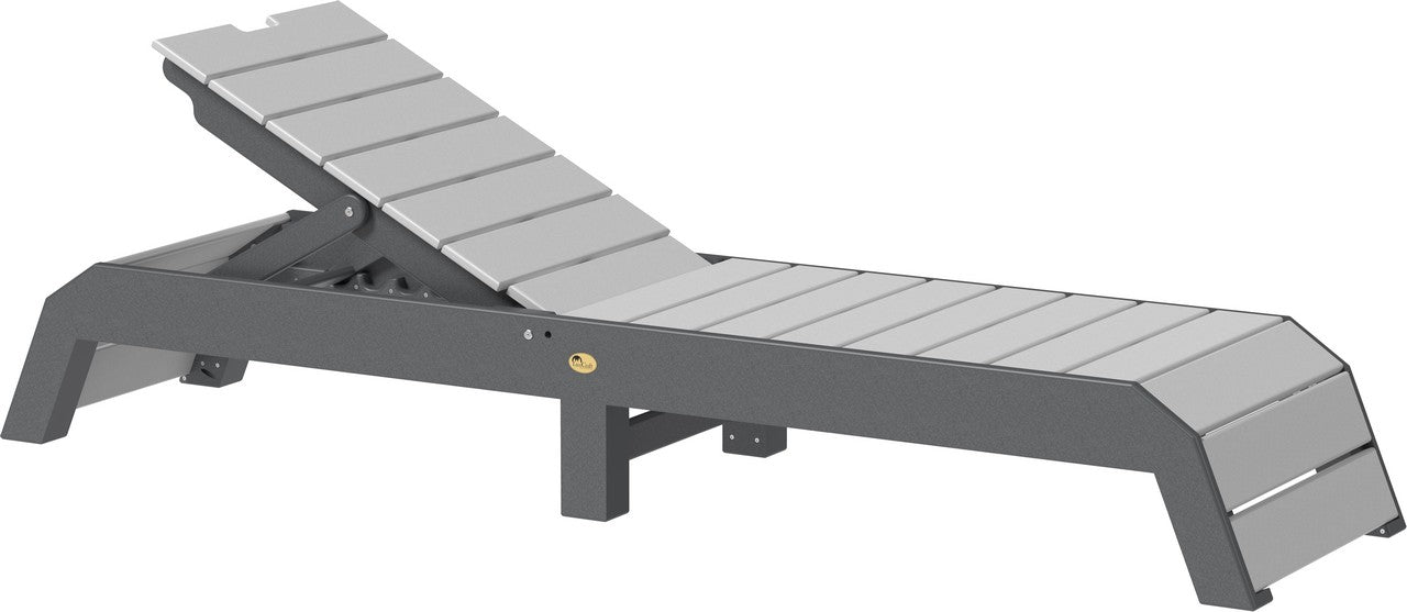 urban chaise lounge in dove gray and slate