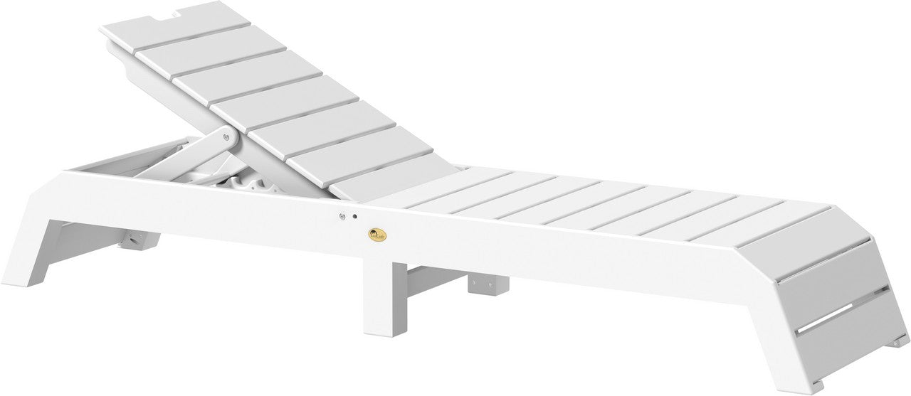 urban chaise lounge in white
