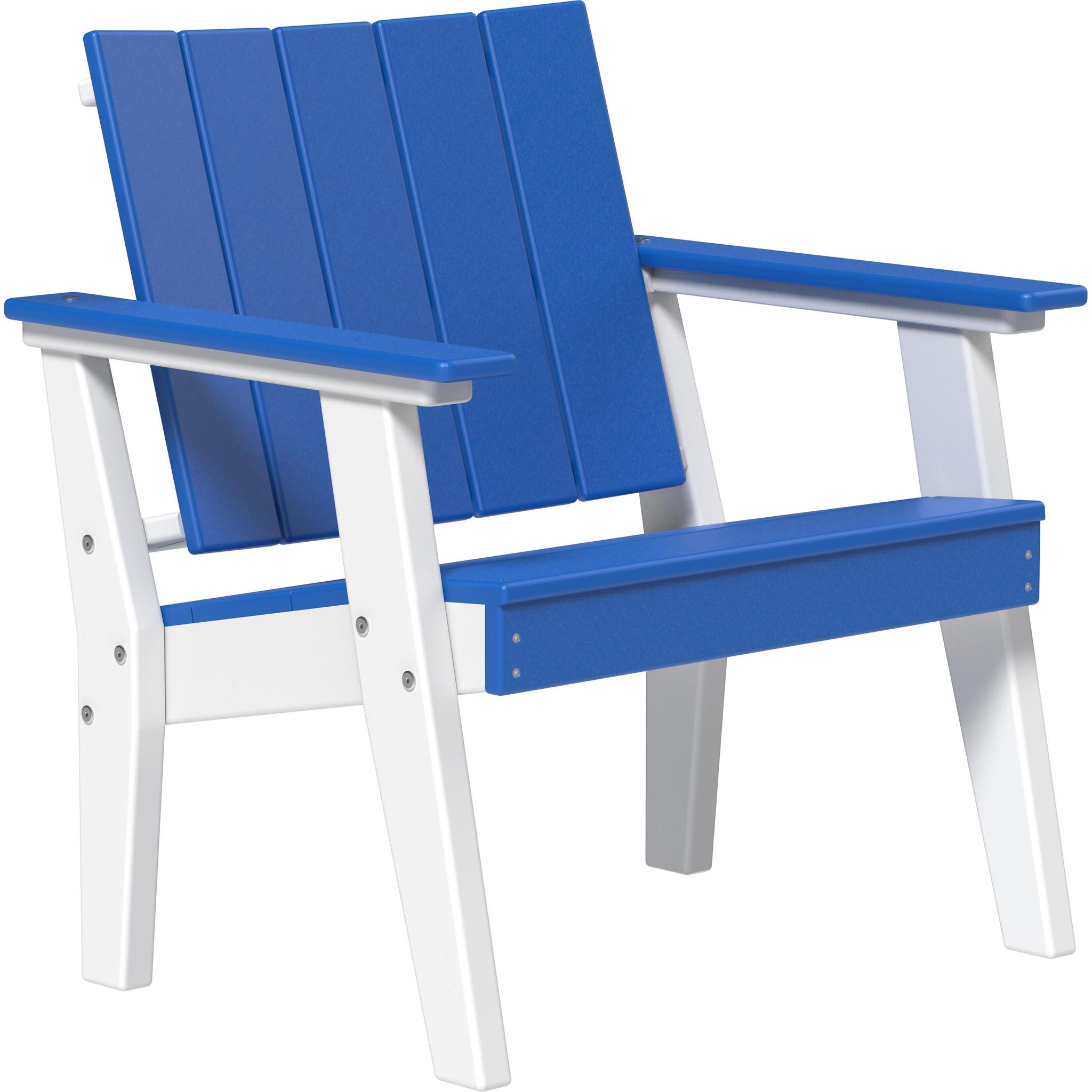Urban Chat Chair-Outdoor Chairs-Blue & White-The Amish House