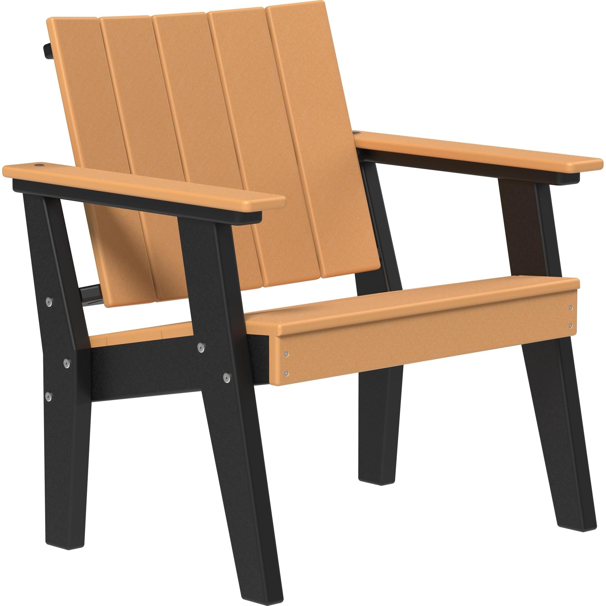 Urban Chat Chair-Outdoor Chairs-Cedar & Black-The Amish House