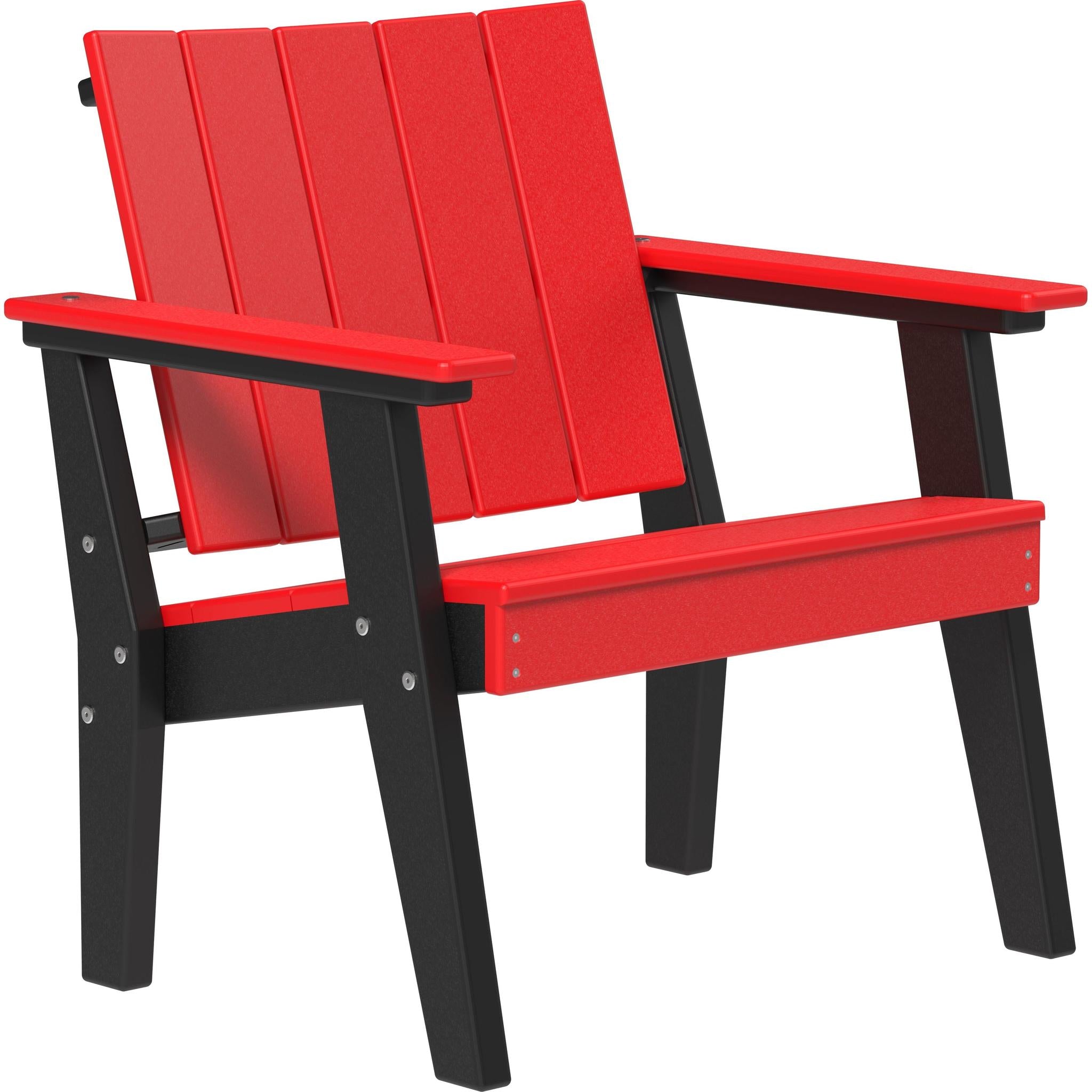 Urban Chat Chair-Outdoor Chairs-Red & Black-The Amish House