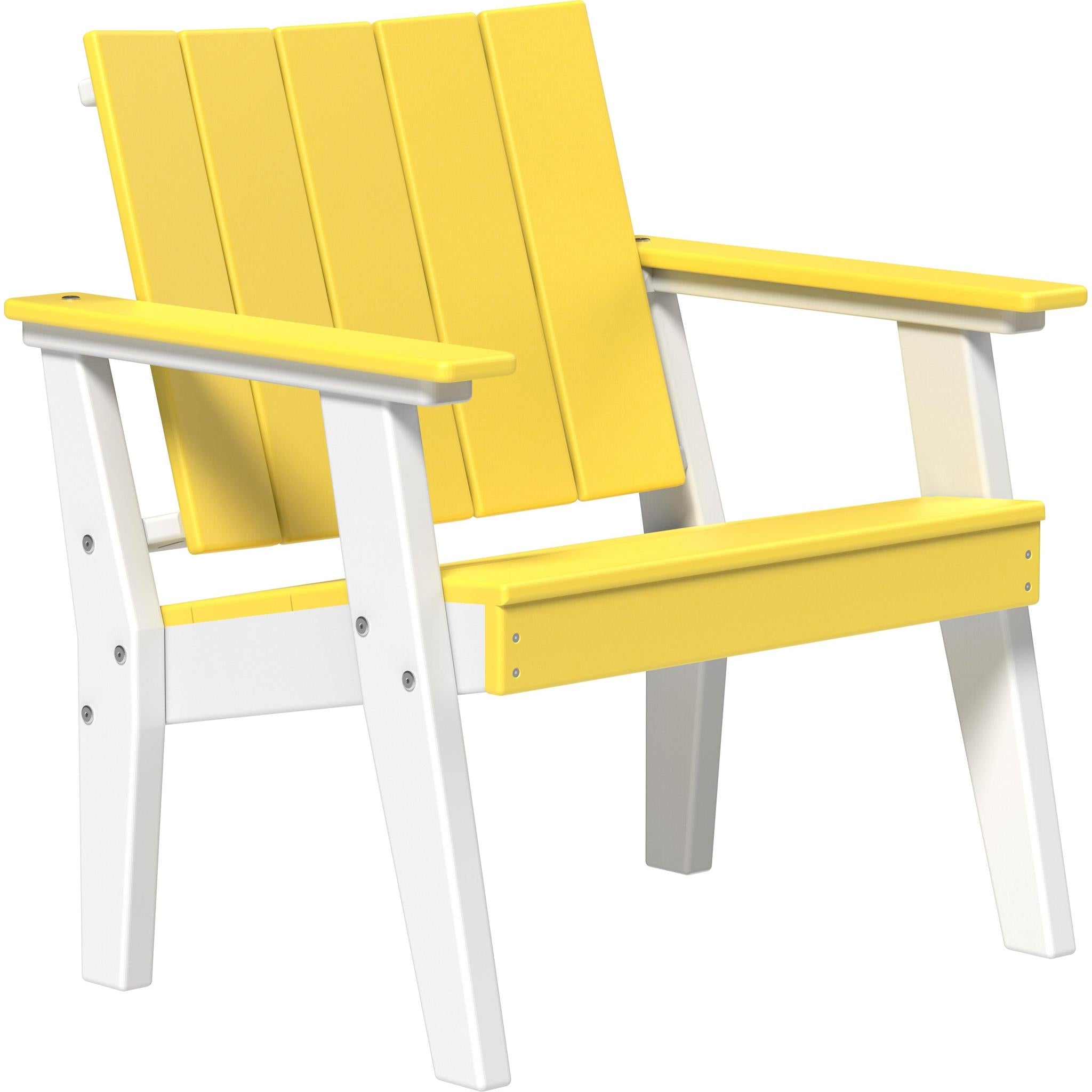 Urban Chat Chair-Outdoor Chairs-Yellow & White-The Amish House