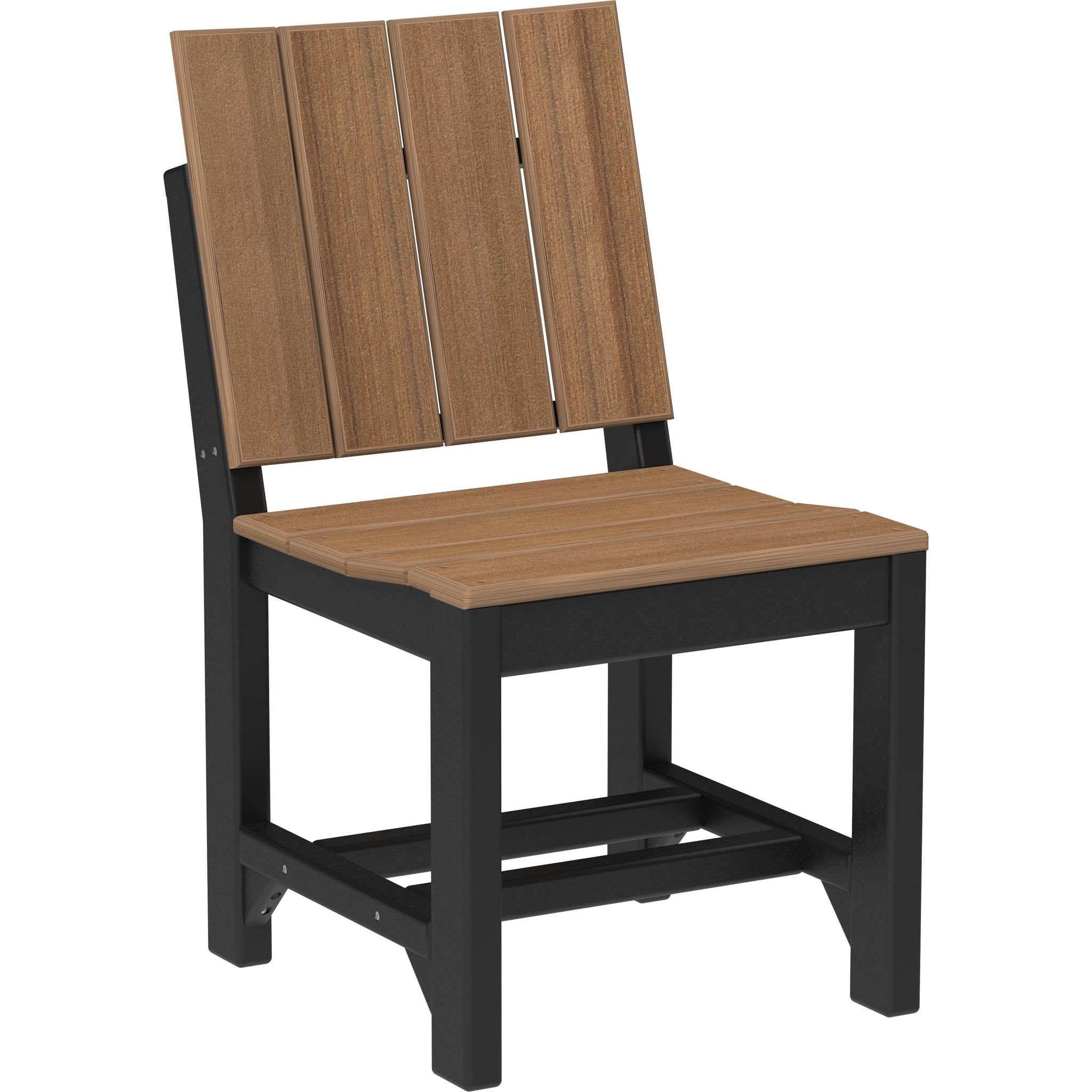 Urban Side Chair-Outdoor Chairs-Antique Mahogany & Black-Dining Height-The Amish House