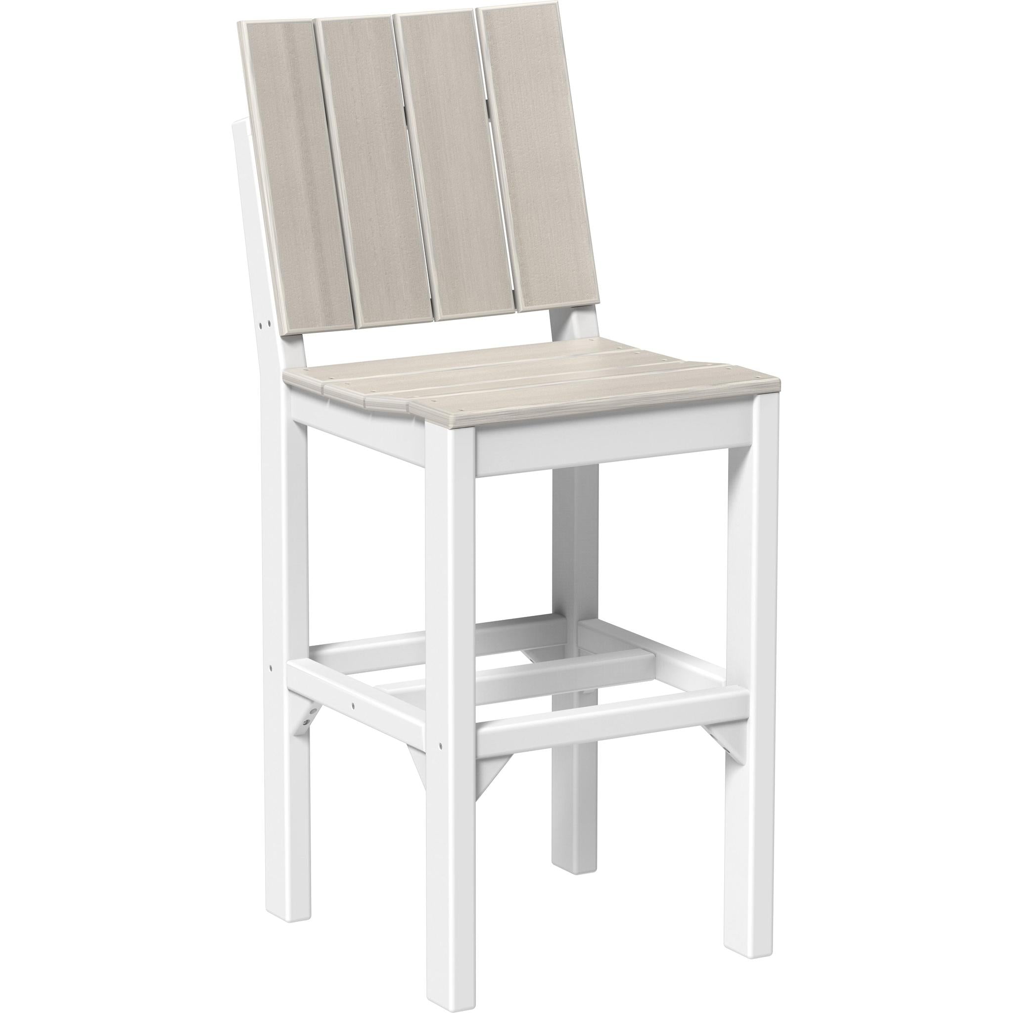 Urban Side Chair-Outdoor Chairs-Birch & White-Bar Height-The Amish House
