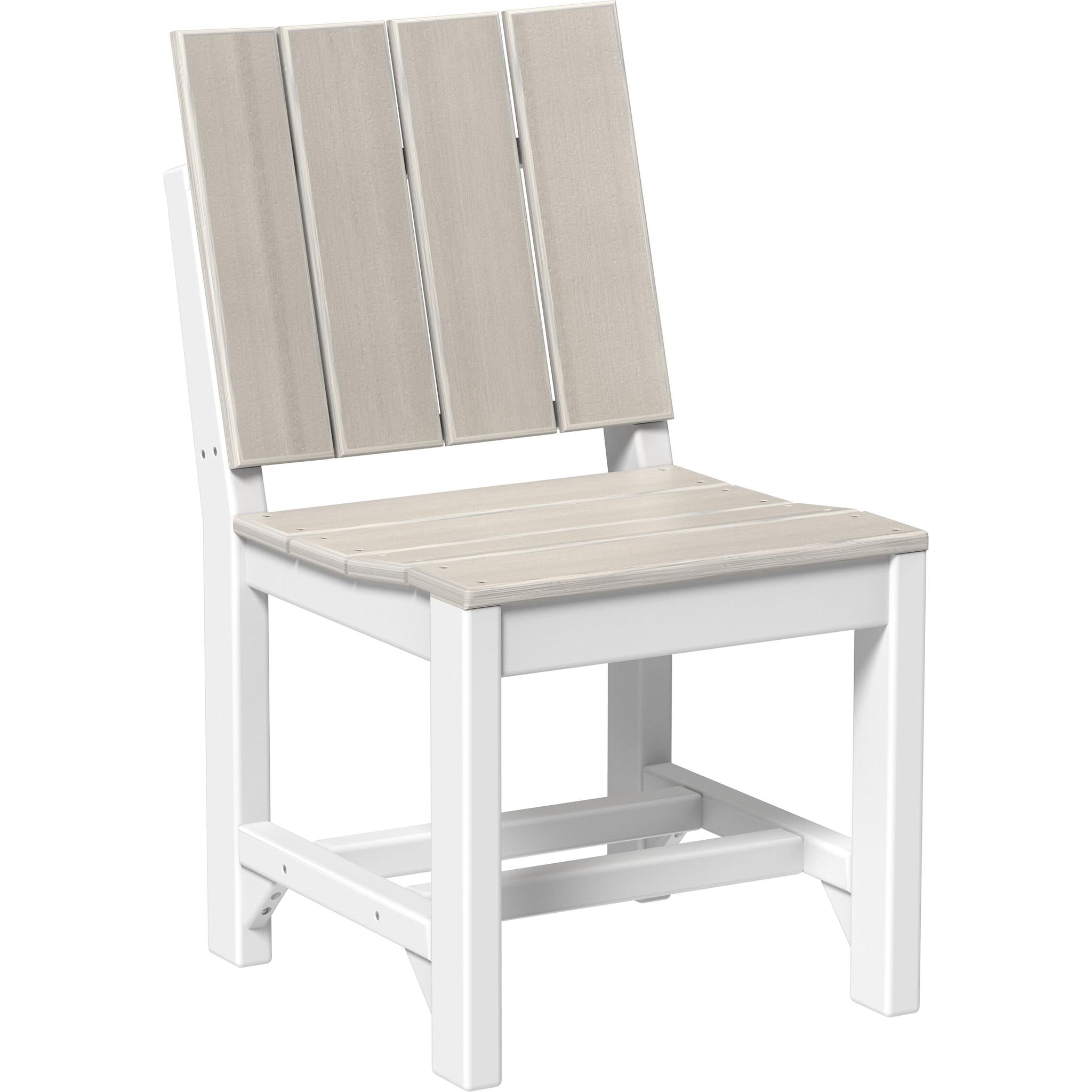 Urban Side Chair-Outdoor Chairs-Birch & White-Dining Height-The Amish House
