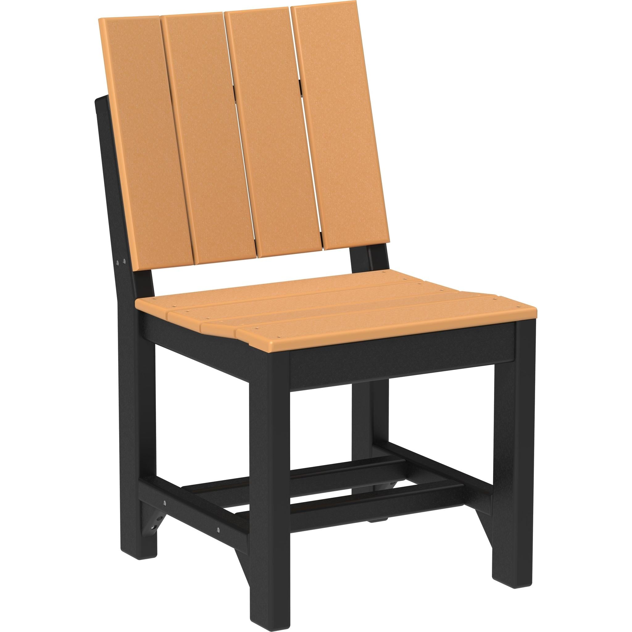 Urban Side Chair-Outdoor Chairs-Cedar & Black-Dining Height-The Amish House
