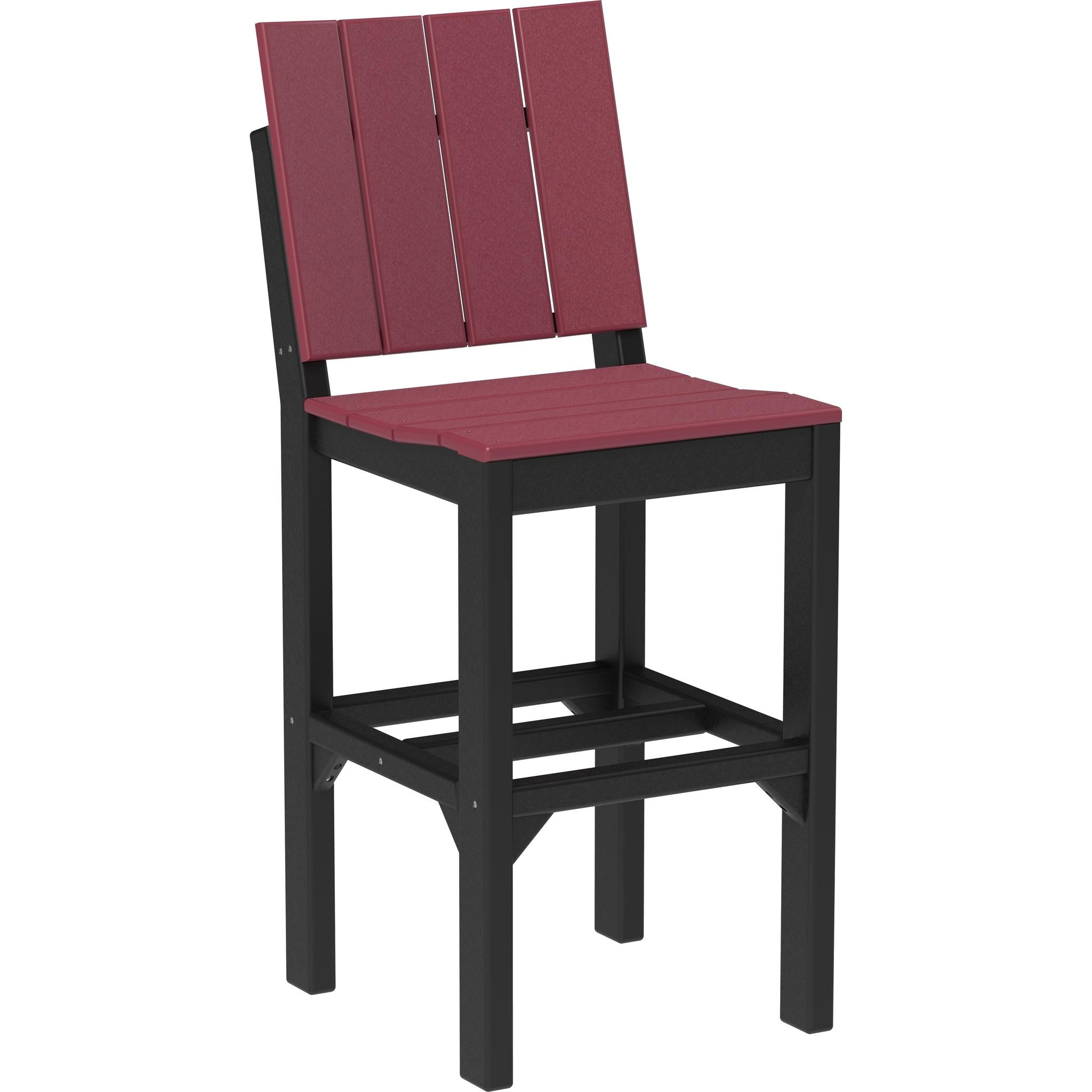 Urban Side Chair-Outdoor Chairs-Cherrywood & Black-Bar Height-The Amish House