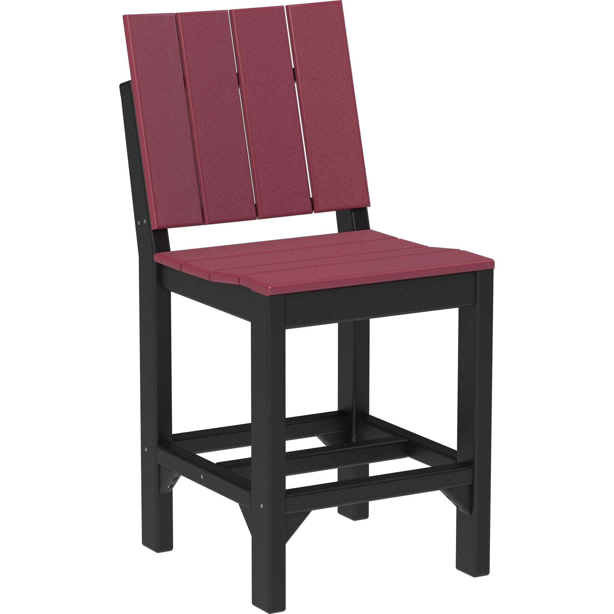 Urban Side Chair-Outdoor Chairs-Cherrywood & Black-Counter Height-The Amish House