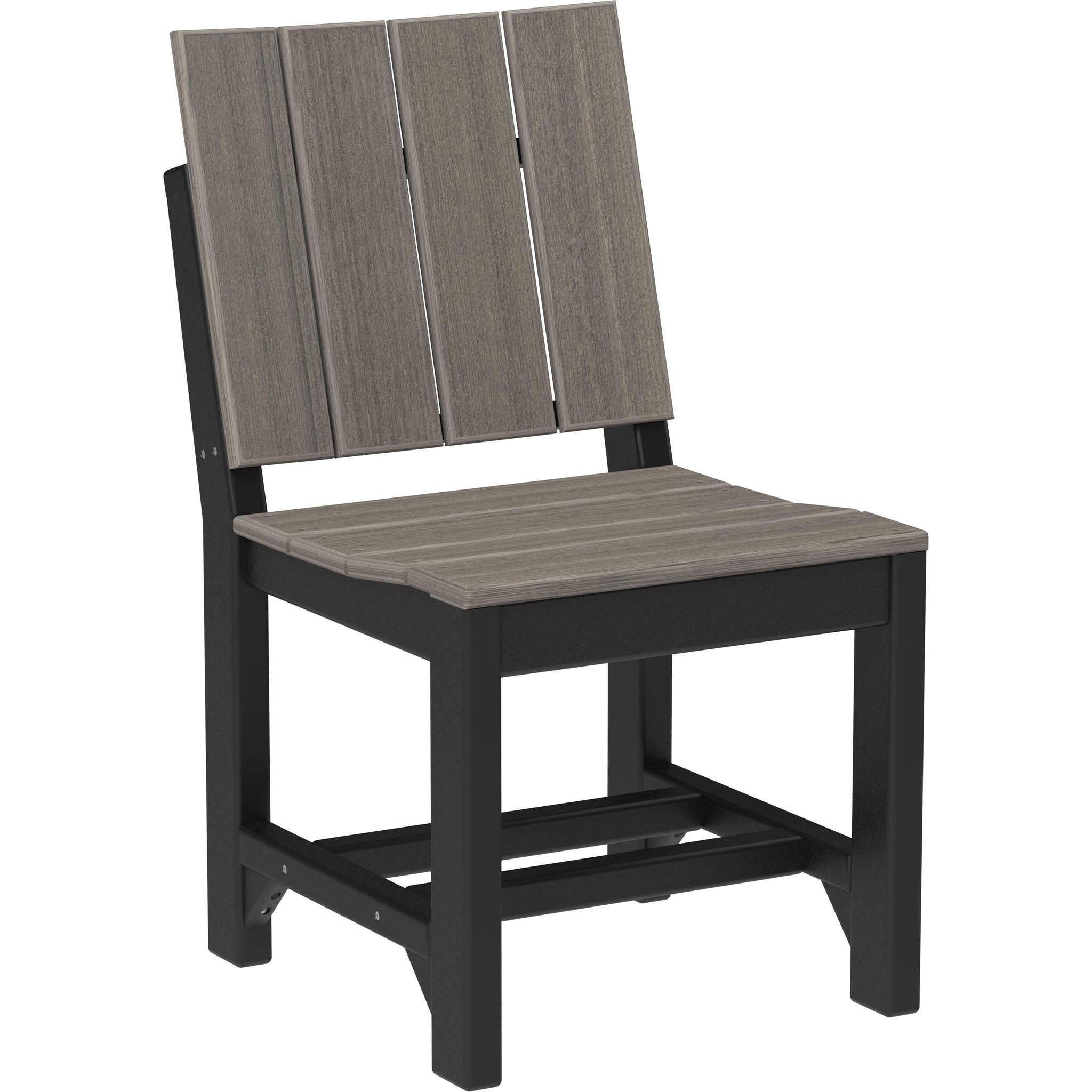 Urban Side Chair-Outdoor Chairs-Coastal Gray & Black-Dining Height-The Amish House