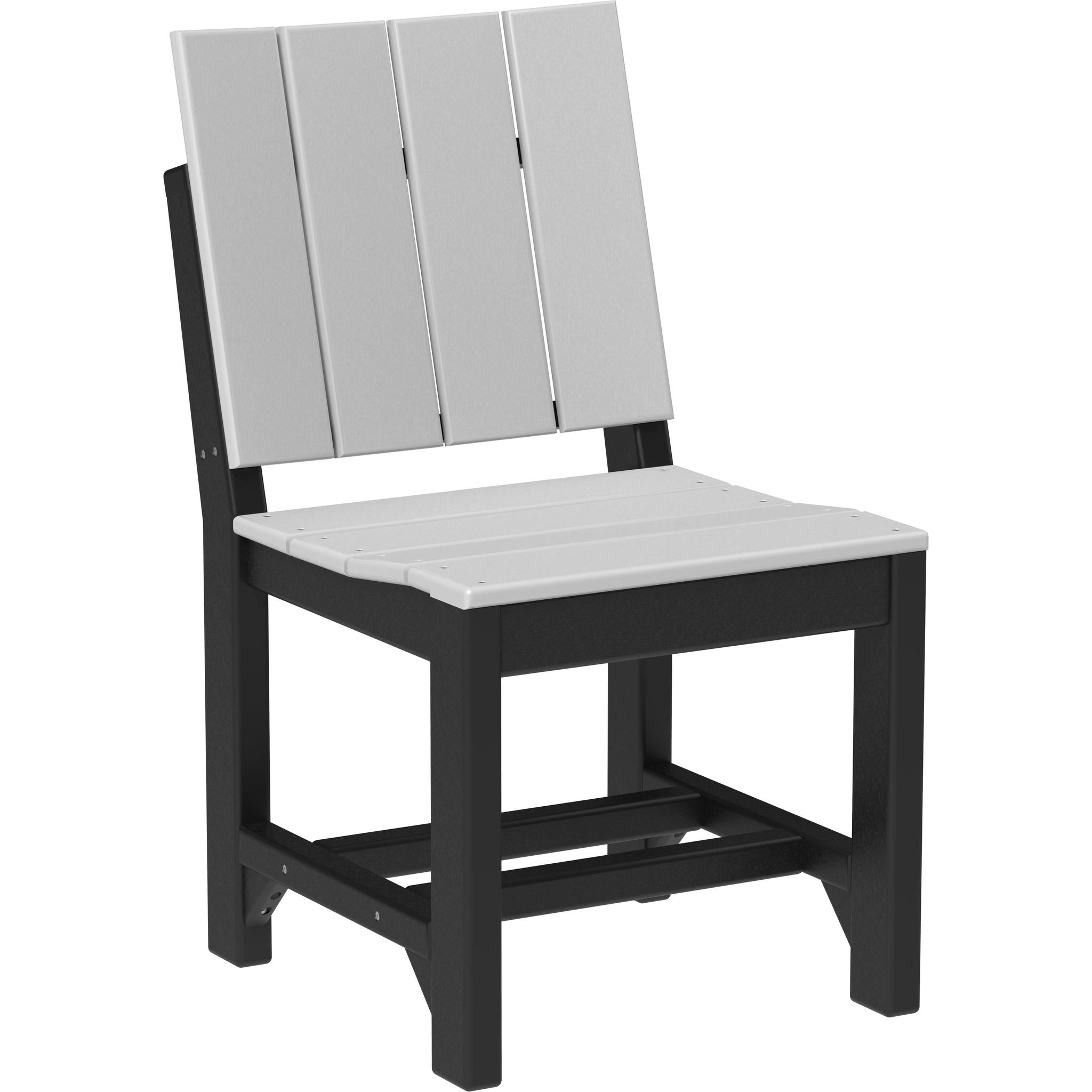 Urban Side Chair-Outdoor Chairs-Dove Gray & Black-Dining Height-The Amish House