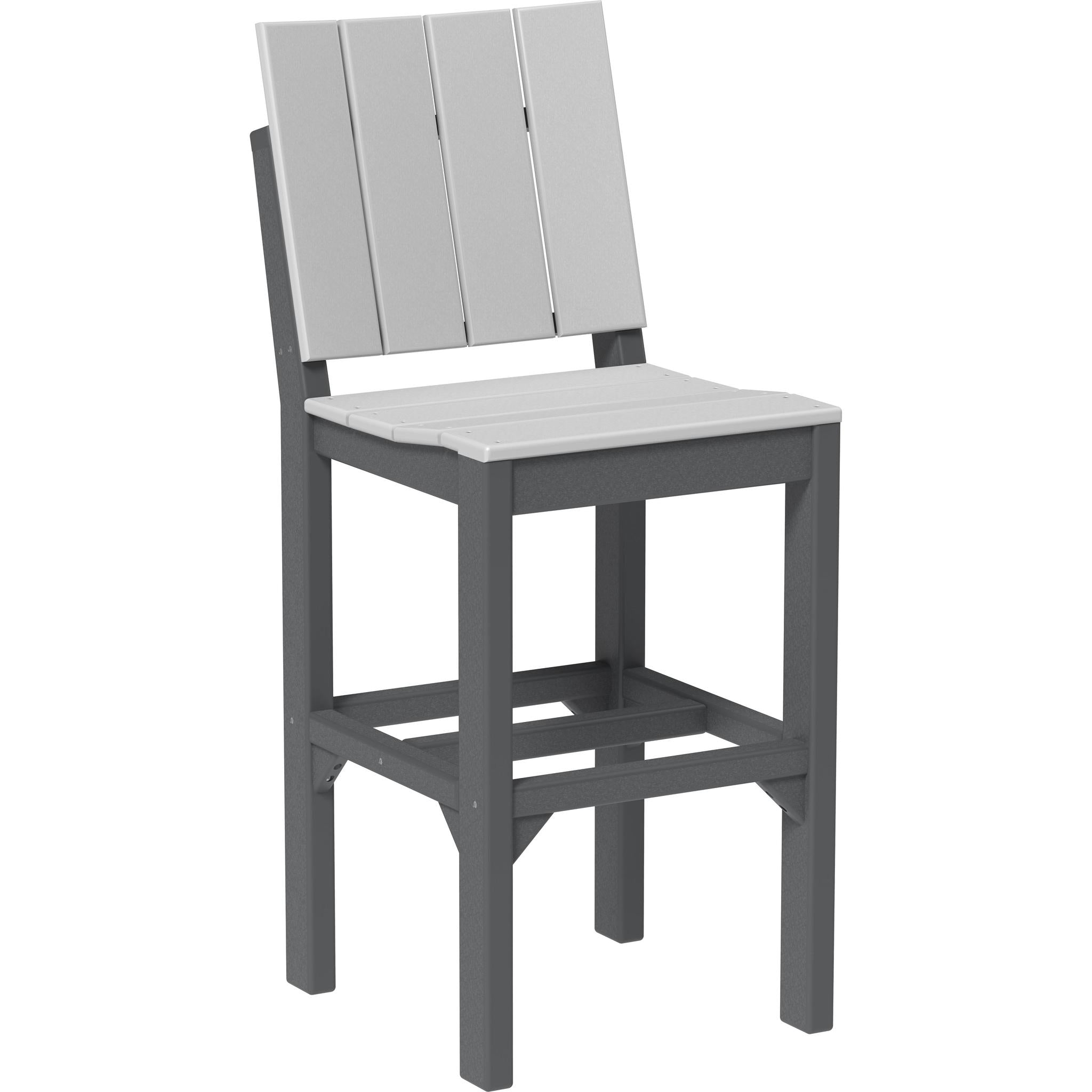 Urban Side Chair-Outdoor Chairs-Dove Gray & Slate-Bar Height-The Amish House