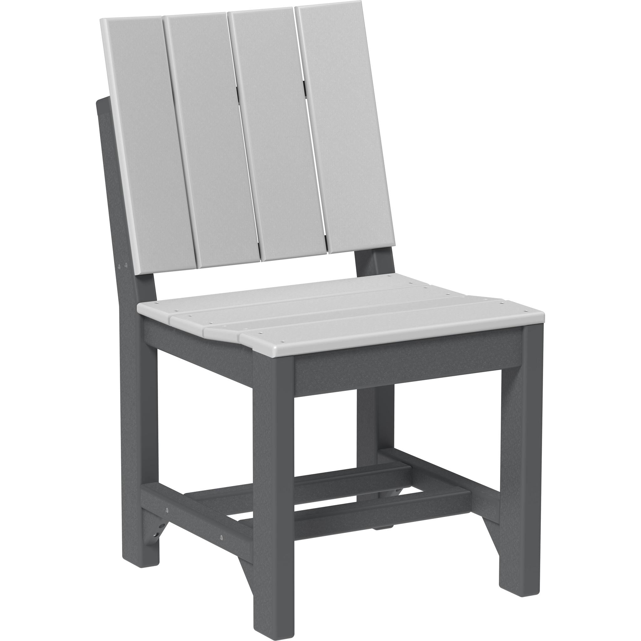 Urban Side Chair-Outdoor Chairs-Dove Gray & Slate-Dining Height-The Amish House