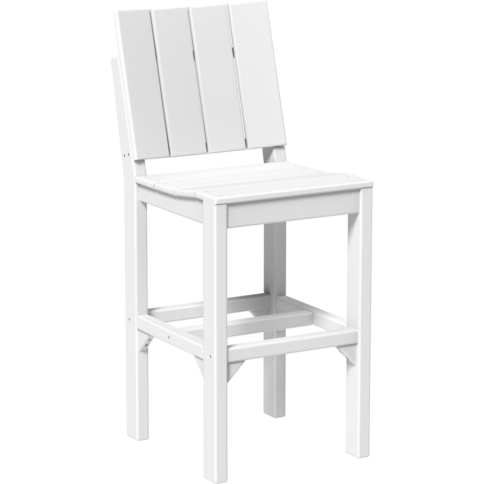 Urban Side Chair-Outdoor Chairs-White-Bar Height-The Amish House