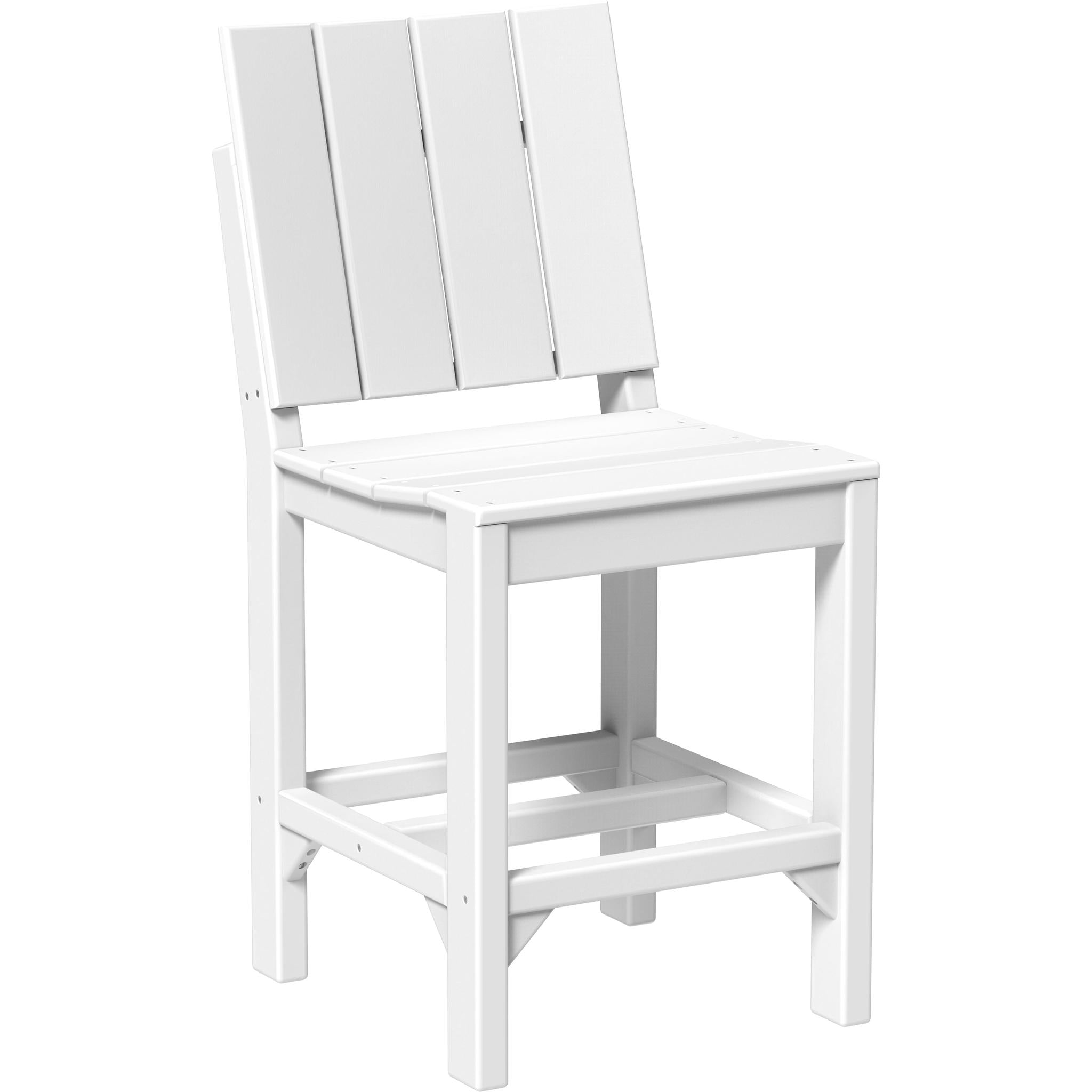 Urban Side Chair-Outdoor Chairs-White-Counter Height-The Amish House
