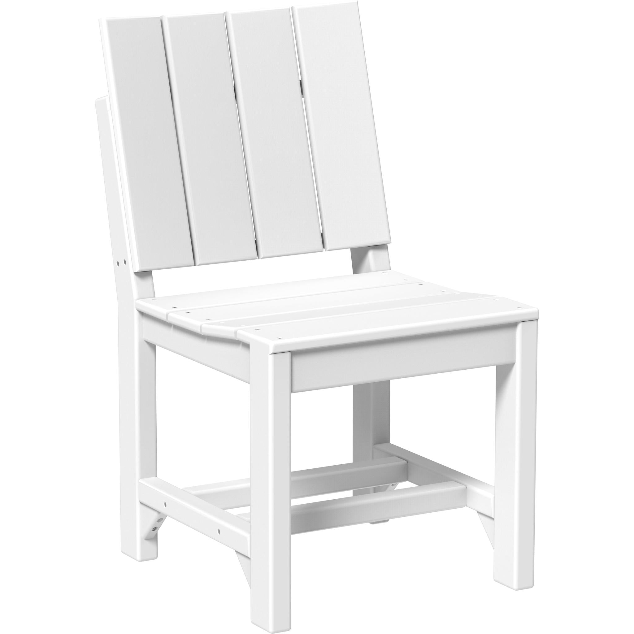 Urban Side Chair-Outdoor Chairs-White-Dining Height-The Amish House