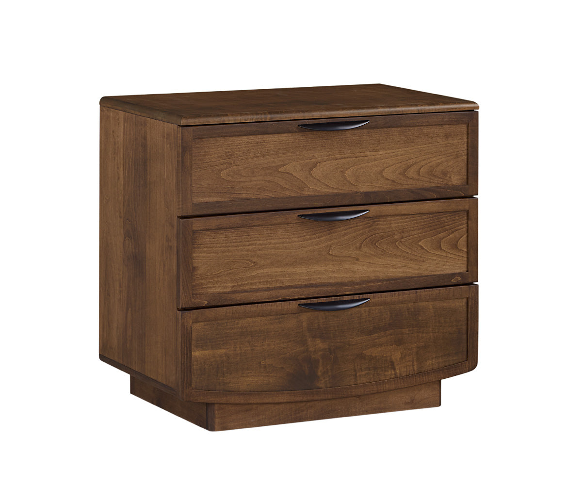 Amish Westal 3 Drawer Nightstand