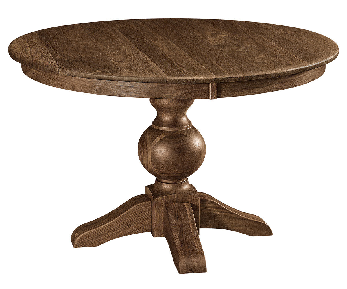 Amish Bradley Single Pedestal Table-Dining Table-The Amish House