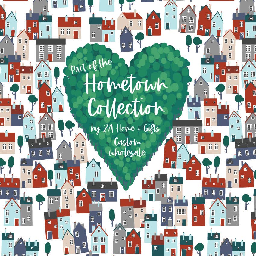 Winter House Hometown Cotton Tea Towel