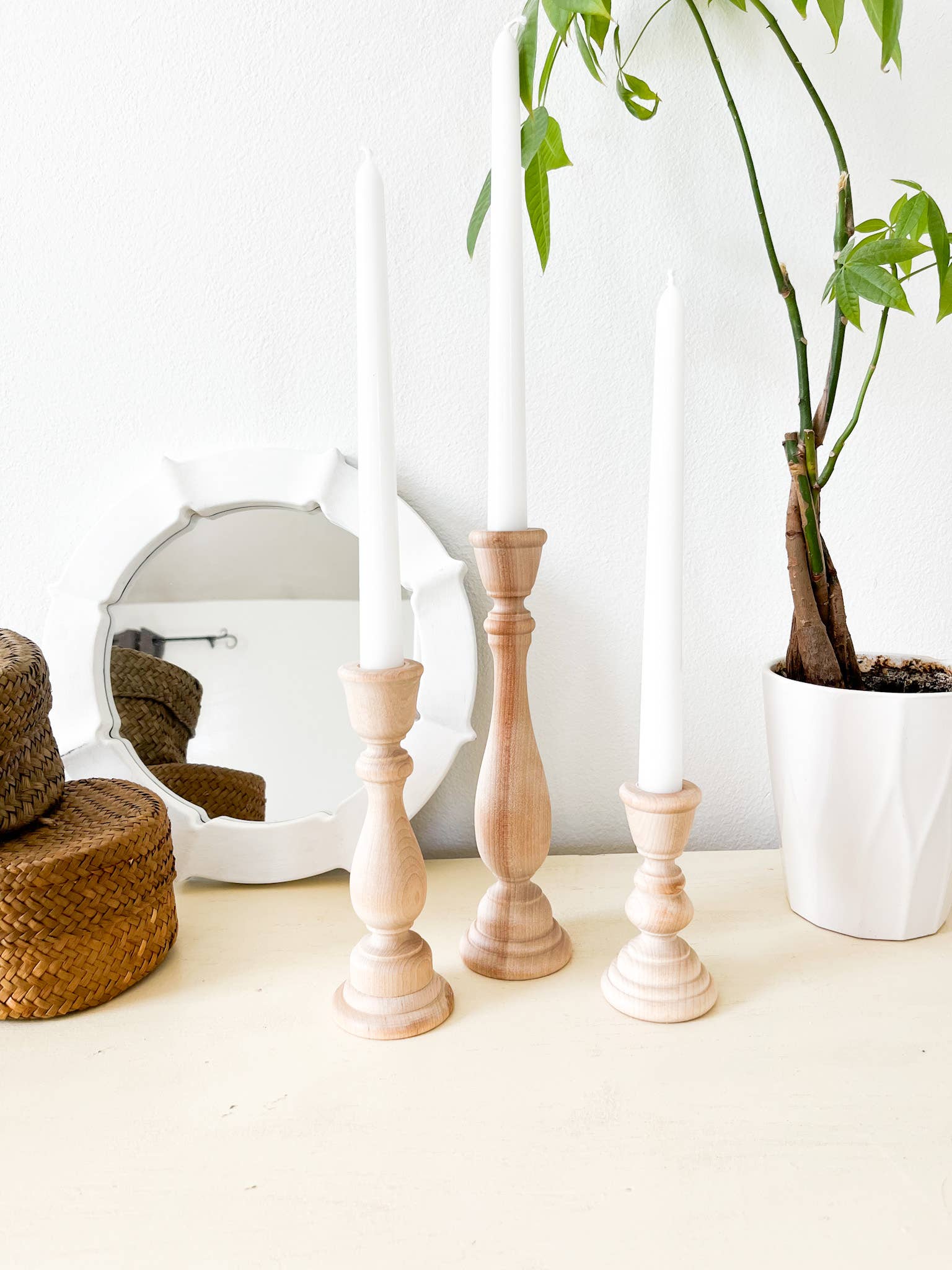 Wooden Candle Sticks