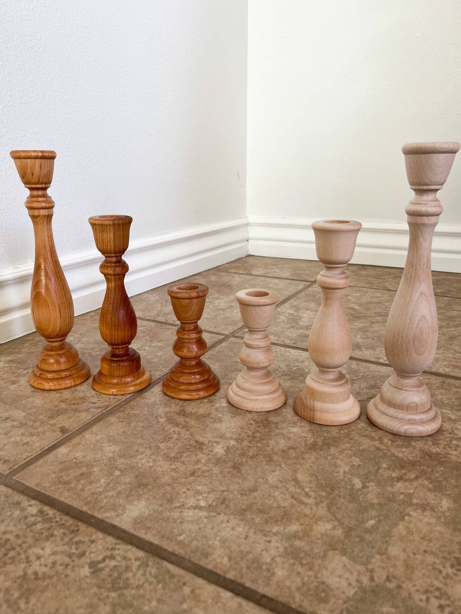 Wooden Candle Sticks