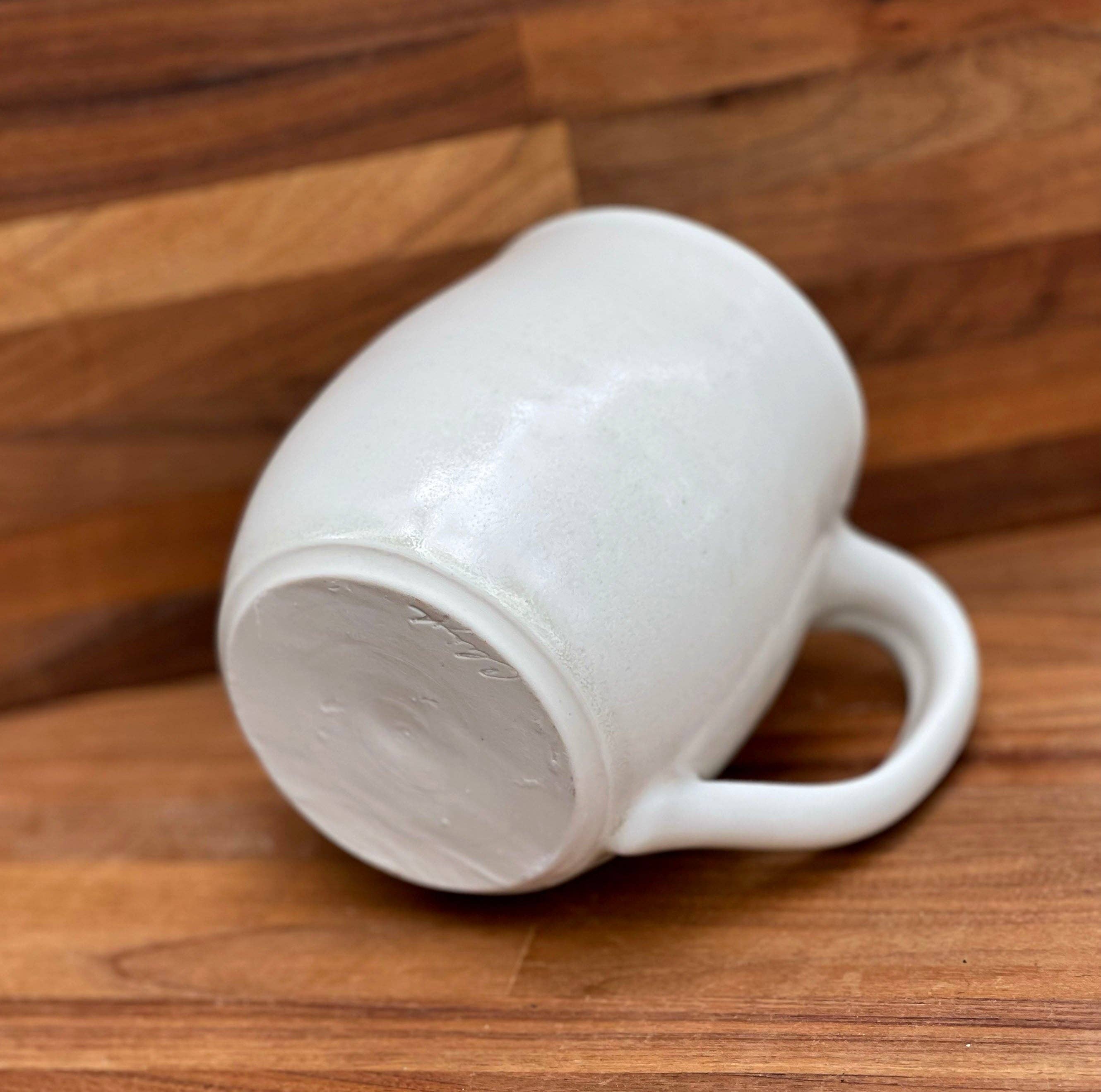 Hand Thrown Minimalist Porcelain Mug